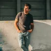 The Cotton Hemp Tee in Charcoal sold by Taylor Stitch