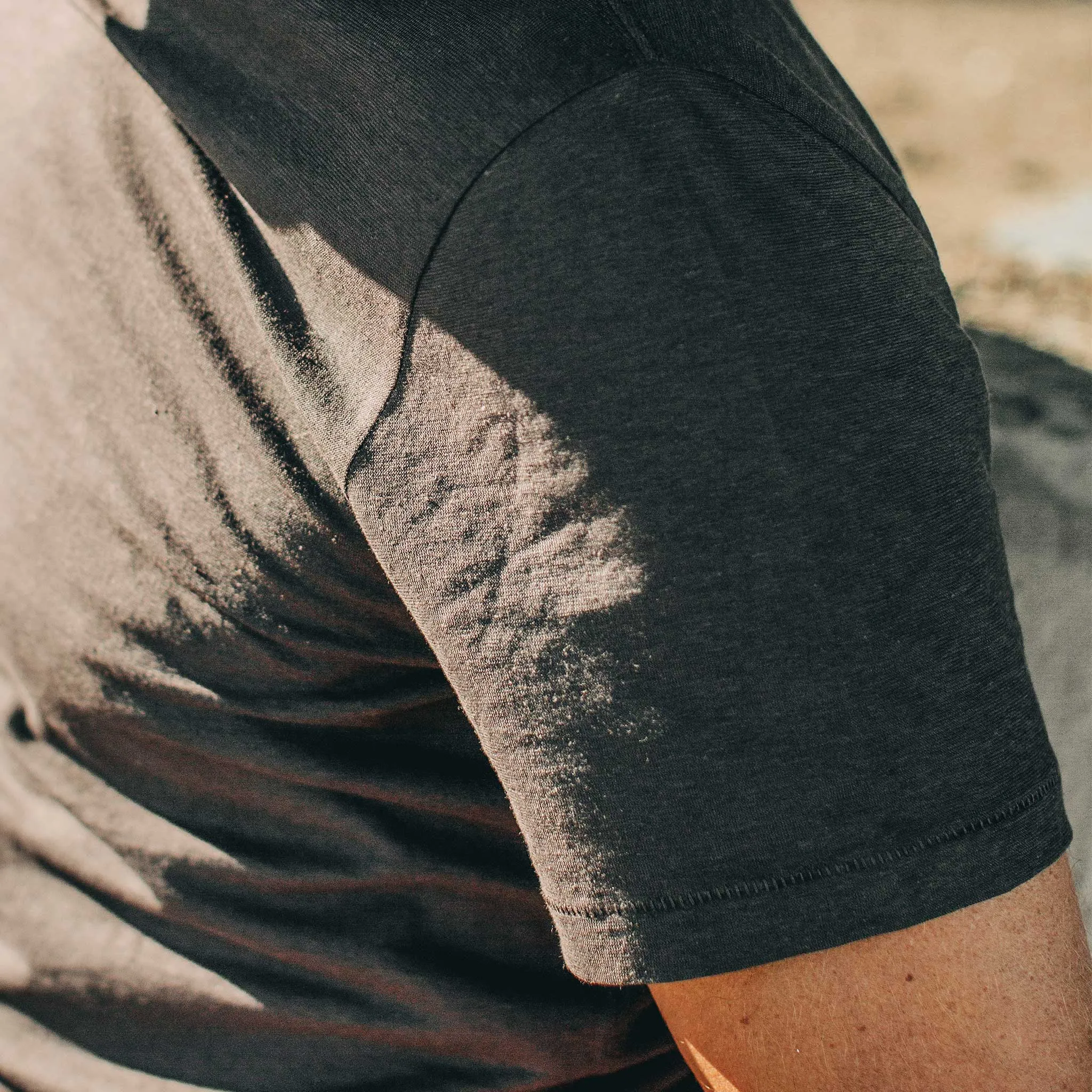 The Cotton Hemp Tee in Charcoal sold by Taylor Stitch product image thumbnail 4