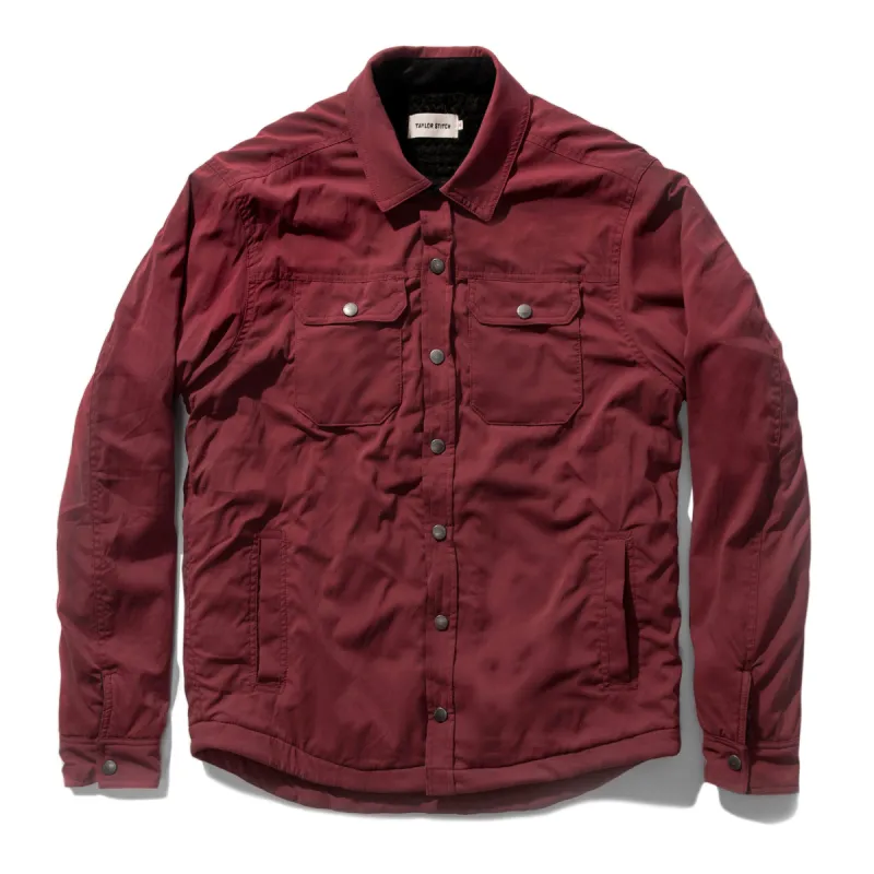 The Albion Jacket in Burgundy sold by Taylor Stitch