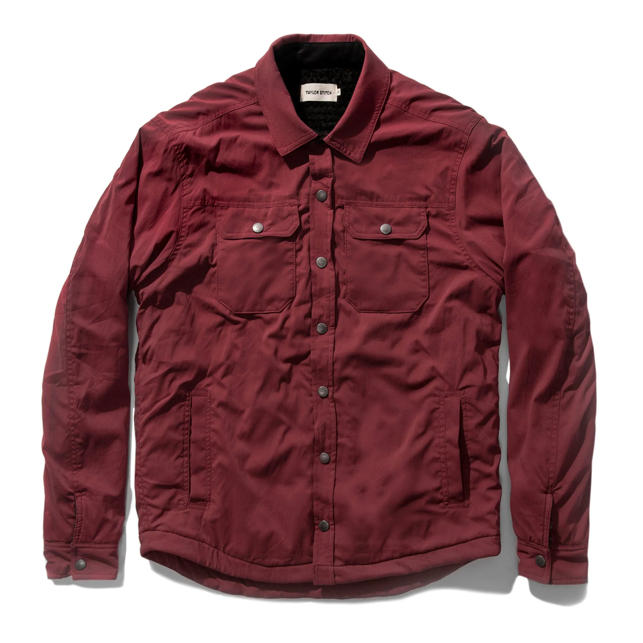 The Albion Jacket in Burgundy sold by Taylor Stitch