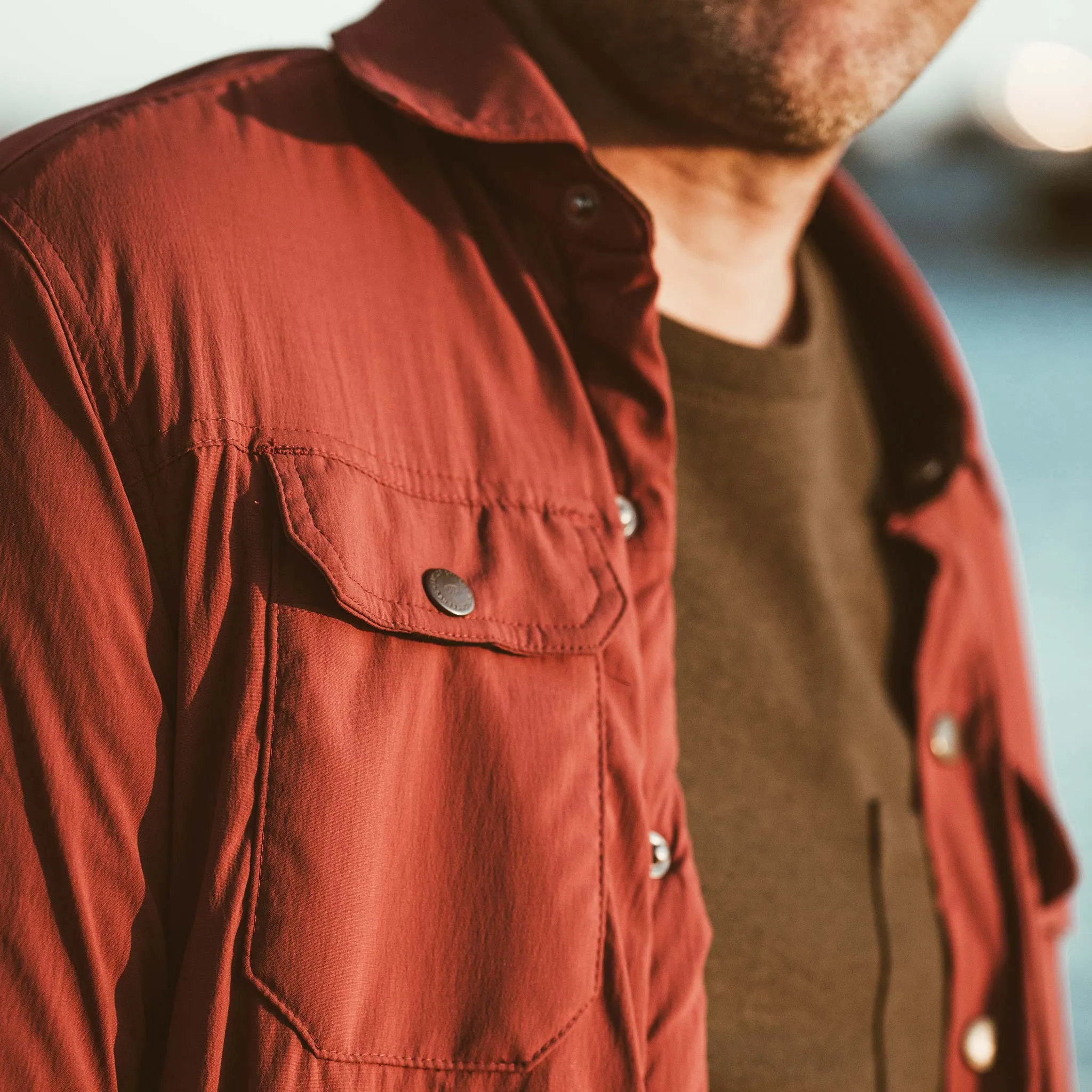 The Albion Jacket in Burgundy sold by Taylor Stitch product image thumbnail 3
