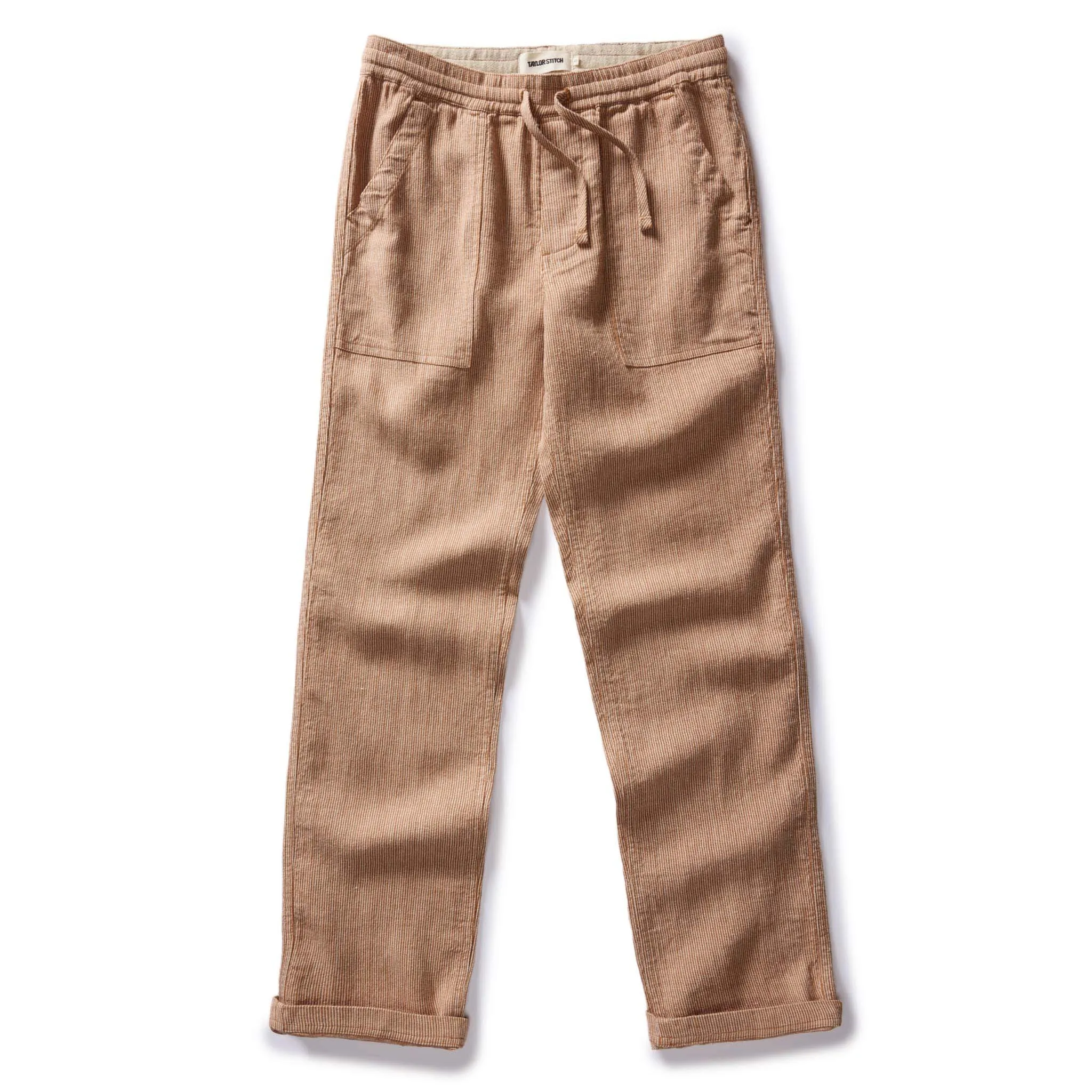 The Breakwater Pant in Chili Stripe Linen sold by Taylor Stitch product image thumbnail 5