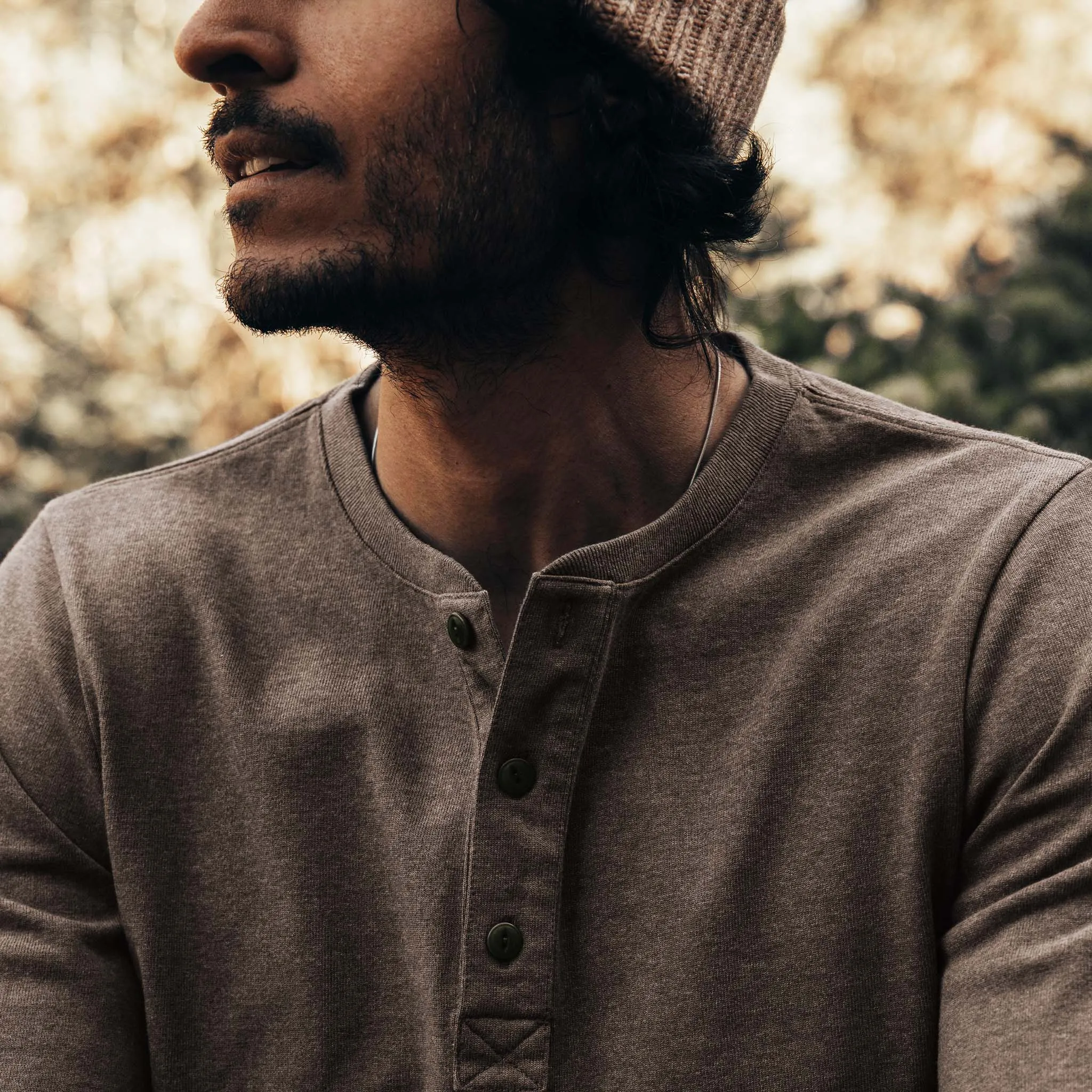 The Heavy Bag Henley in Walnut sold by Taylor Stitch product image thumbnail 3