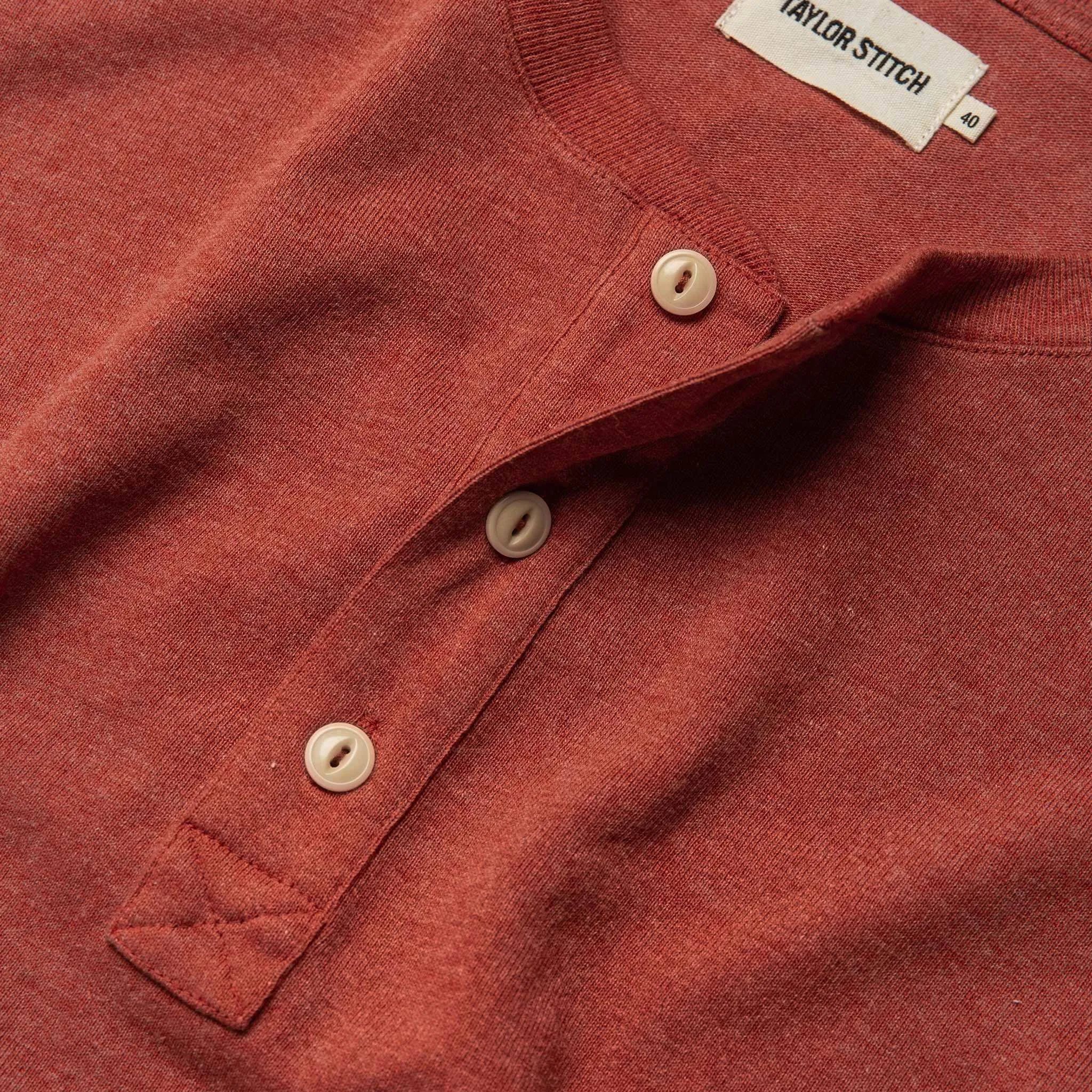 The Heavy Bag Henley in Engine sold by Taylor Stitch product image thumbnail 5