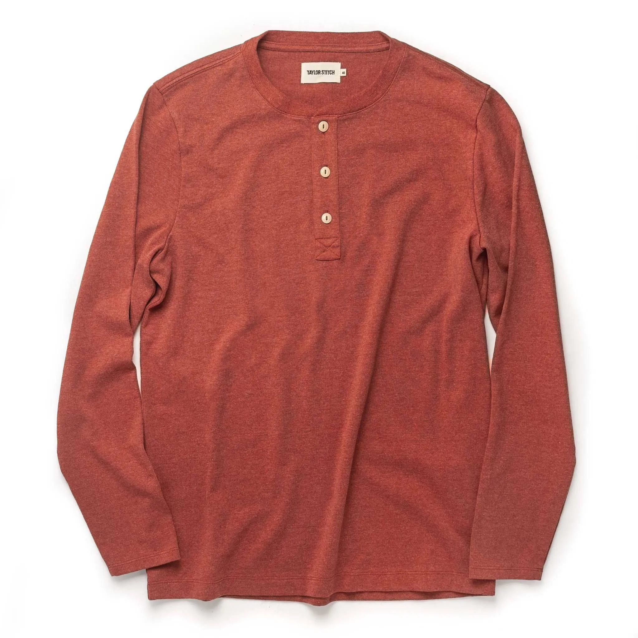 The Heavy Bag Henley in Engine sold by Taylor Stitch