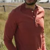 The Heavy Bag Henley in Engine sold by Taylor Stitch