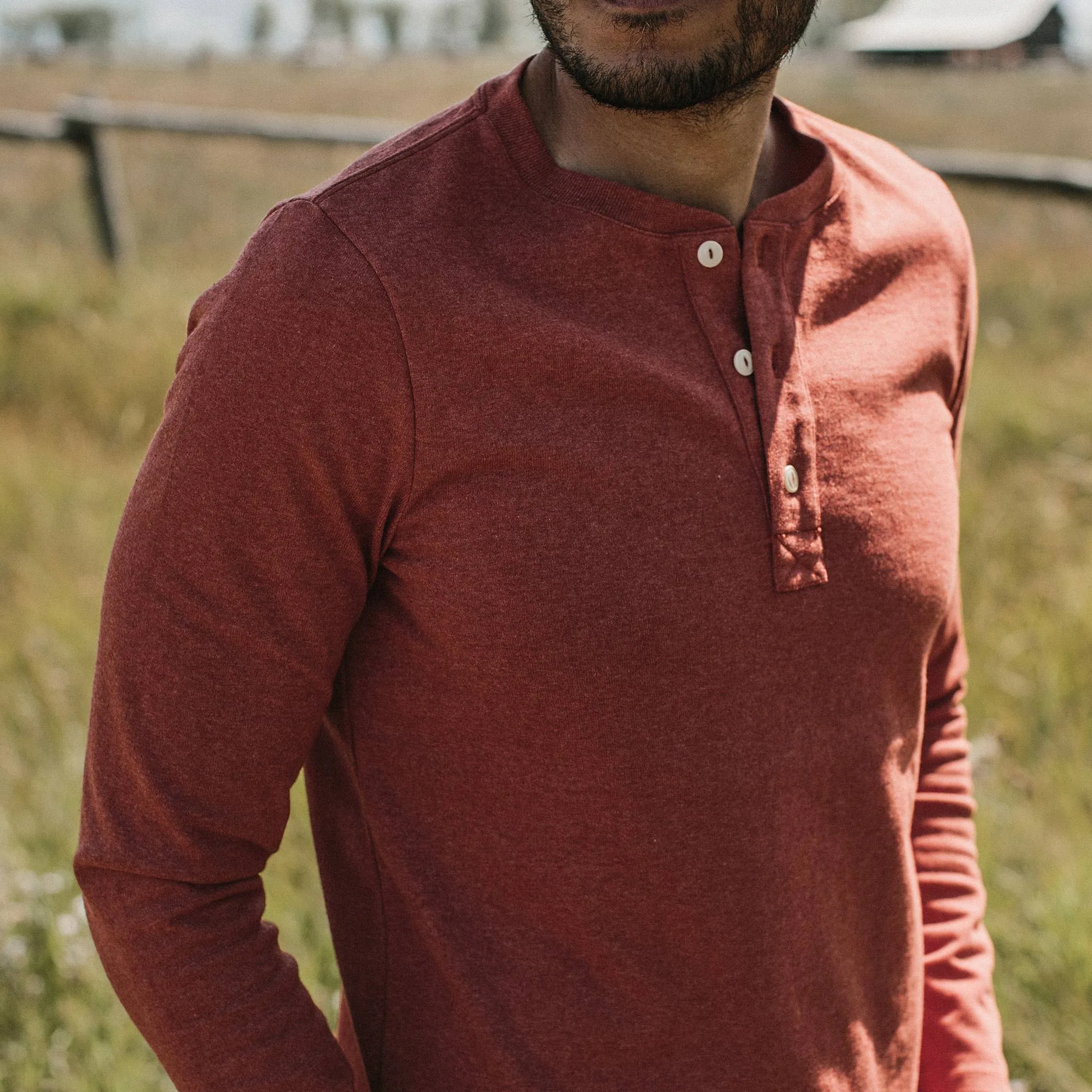 The Heavy Bag Henley in Engine sold by Taylor Stitch product image thumbnail 3