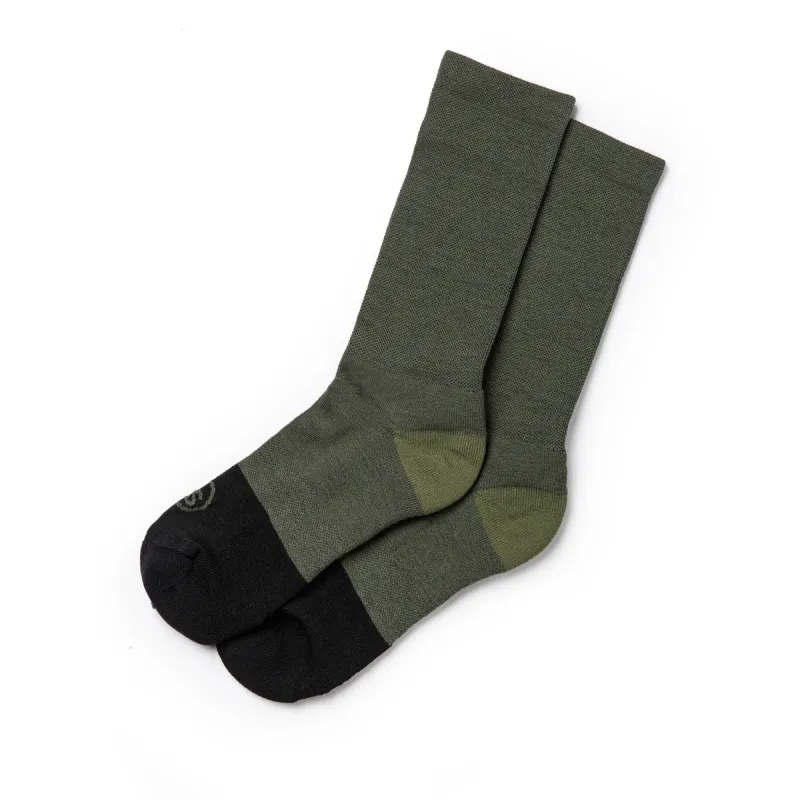 The Merino Sock in Olive sold by Taylor Stitch