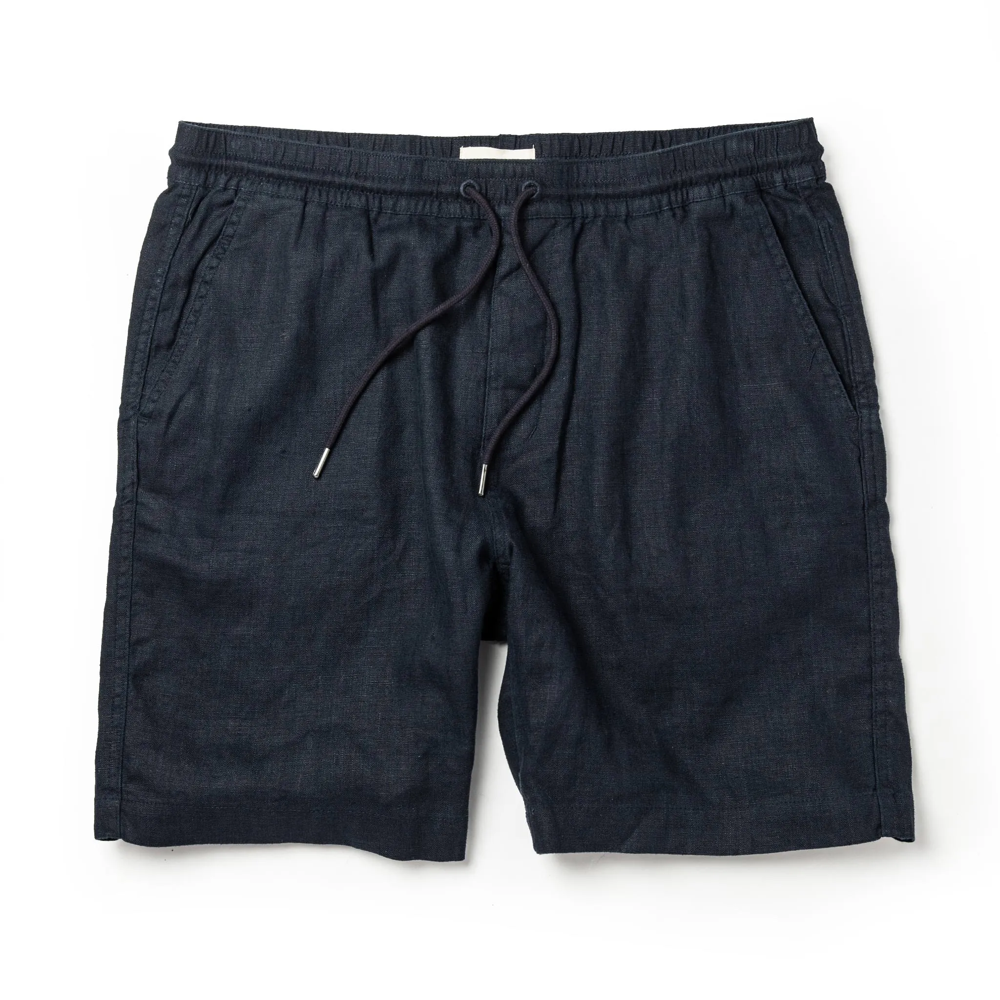 The Apres Short in Navy Hemp sold by Taylor Stitch