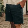 The Apres Short in Navy Hemp sold by Taylor Stitch