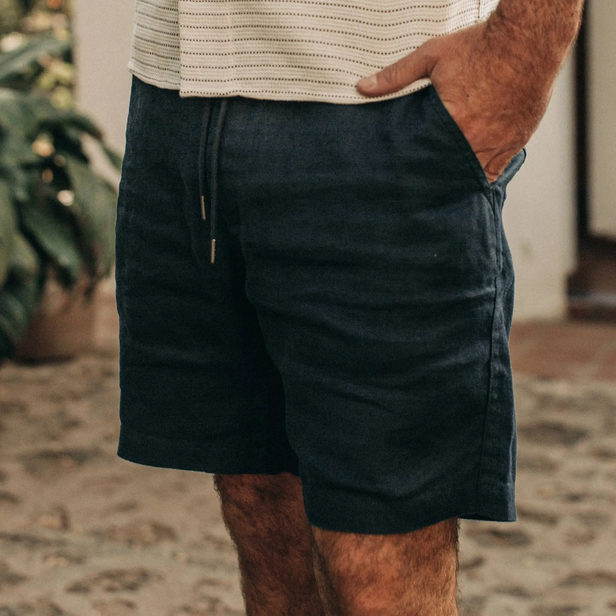 The Apres Short in Navy Hemp sold by Taylor Stitch product image thumbnail 3