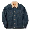 The Lined Long Haul Jacket in Green Cast Denim sold by Taylor Stitch