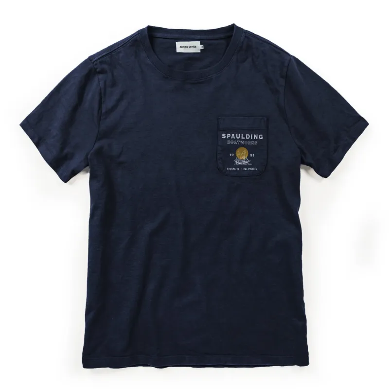 The Heavy Bag Tee in Spaulding Print made by Taylor Stitch