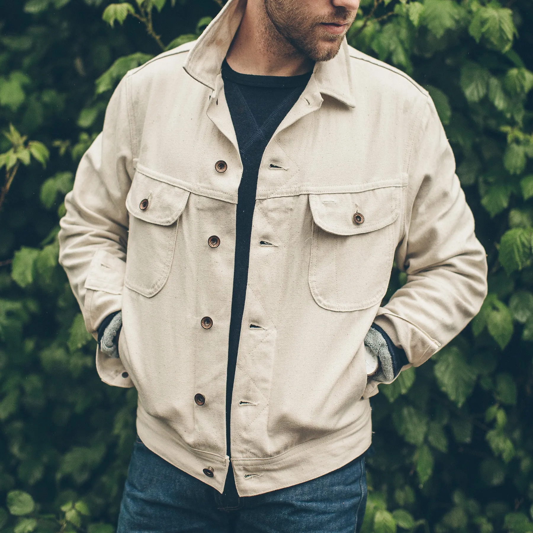 The Long Haul Jacket in Natural Selvage Canvas sold by Taylor Stitch product image thumbnail 3
