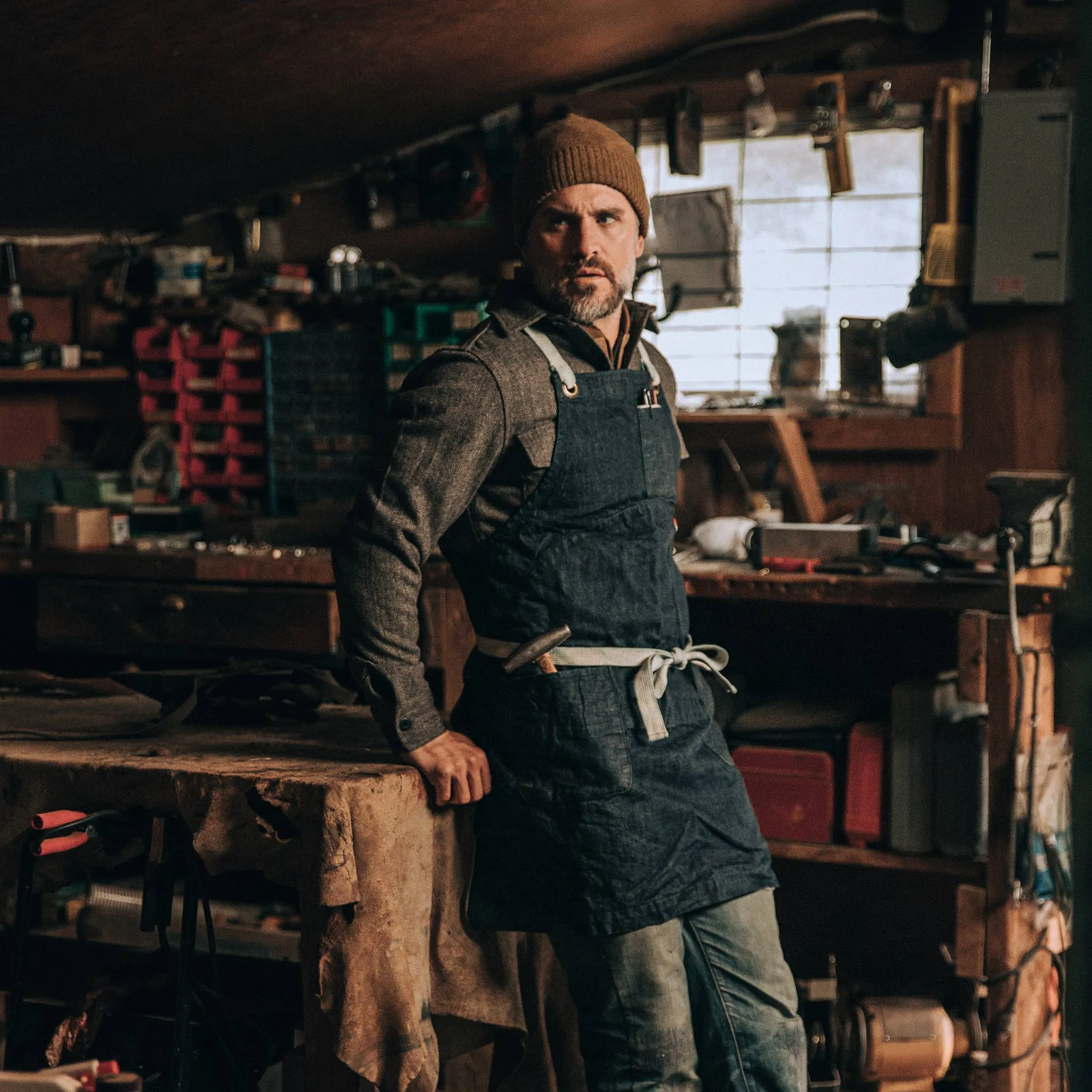 The Work Apron in Cone Mills Reserve Selvage sold by Taylor Stitch product image thumbnail 2