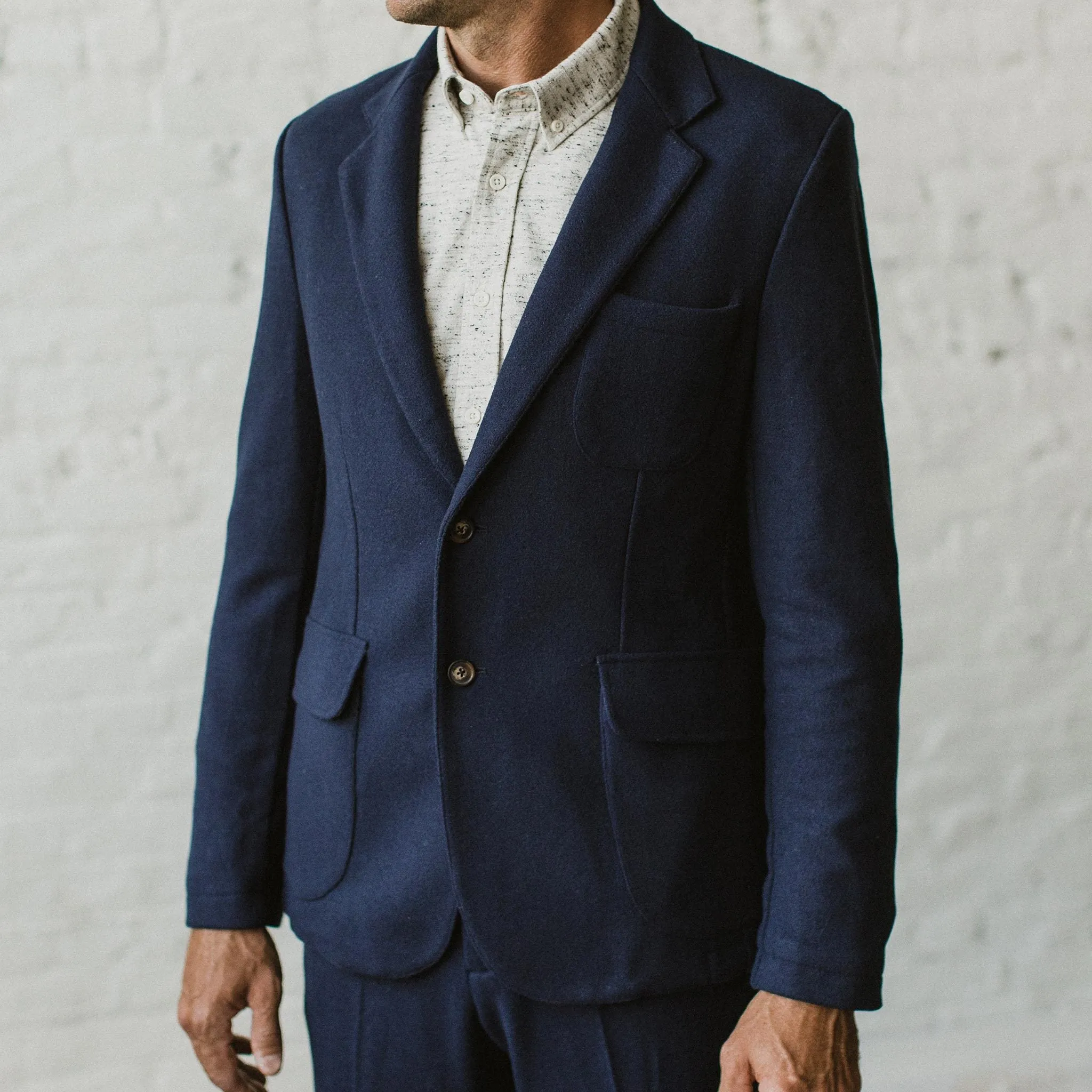 The Telegraph Jacket in Navy Boiled Wool sold by Taylor Stitch product image thumbnail 5