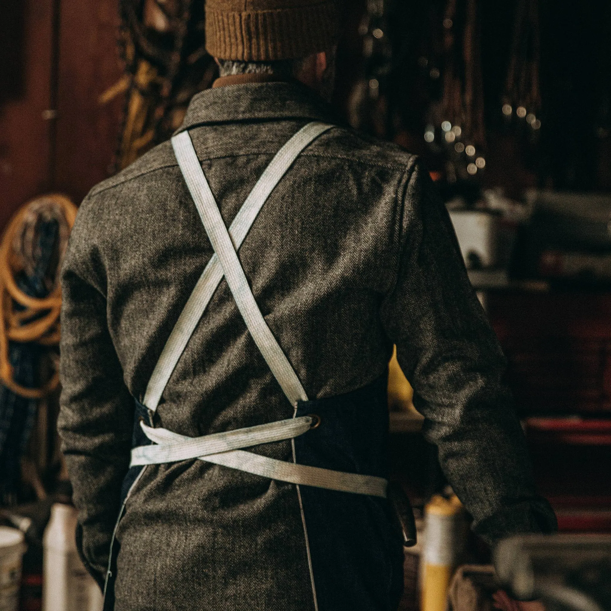 The Work Apron in Cone Mills Reserve Selvage sold by Taylor Stitch product image thumbnail 5