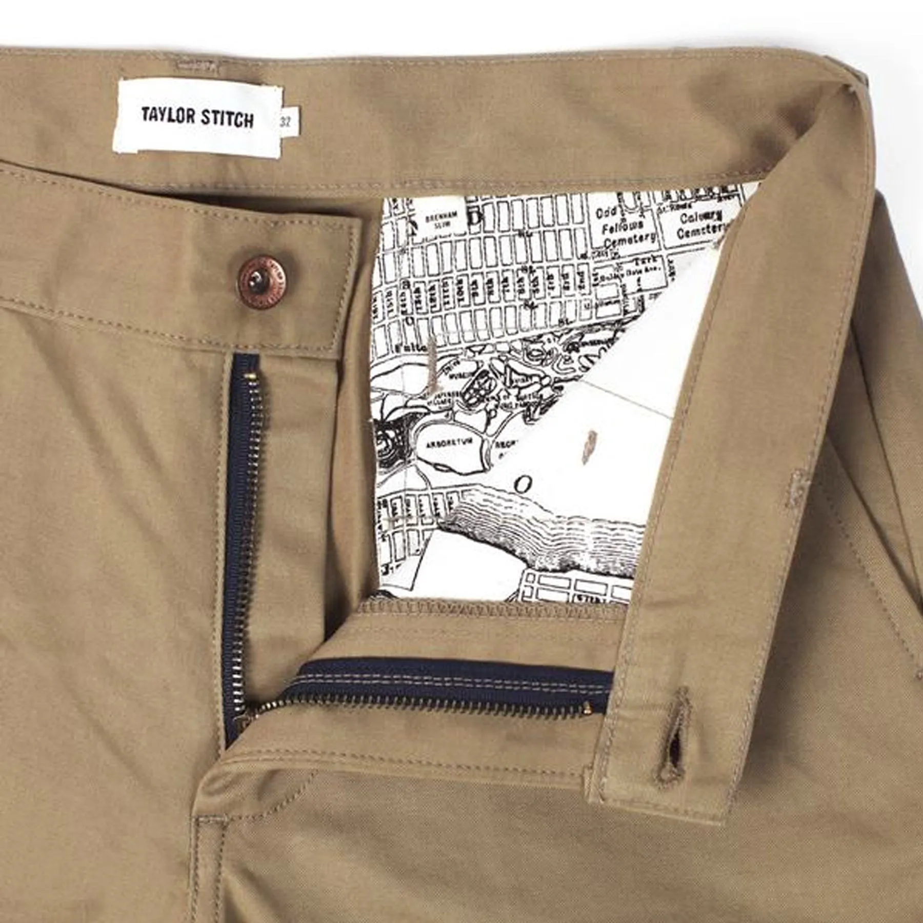 The Slim Chino in Khaki sold by Taylor Stitch product image thumbnail 5