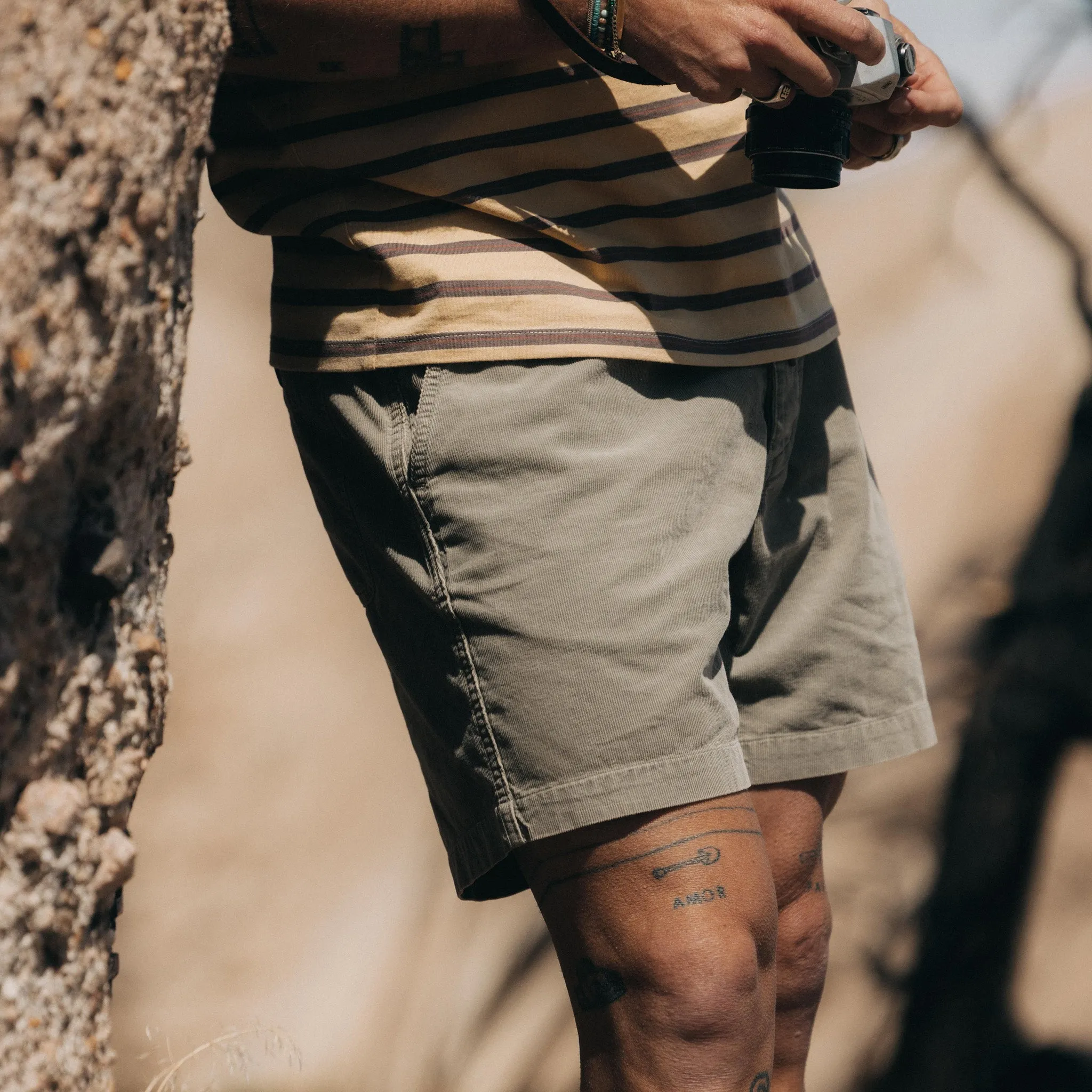 The Apres Short in Arid Eucalyptus Micro Cord sold by Taylor Stitch product image thumbnail 3