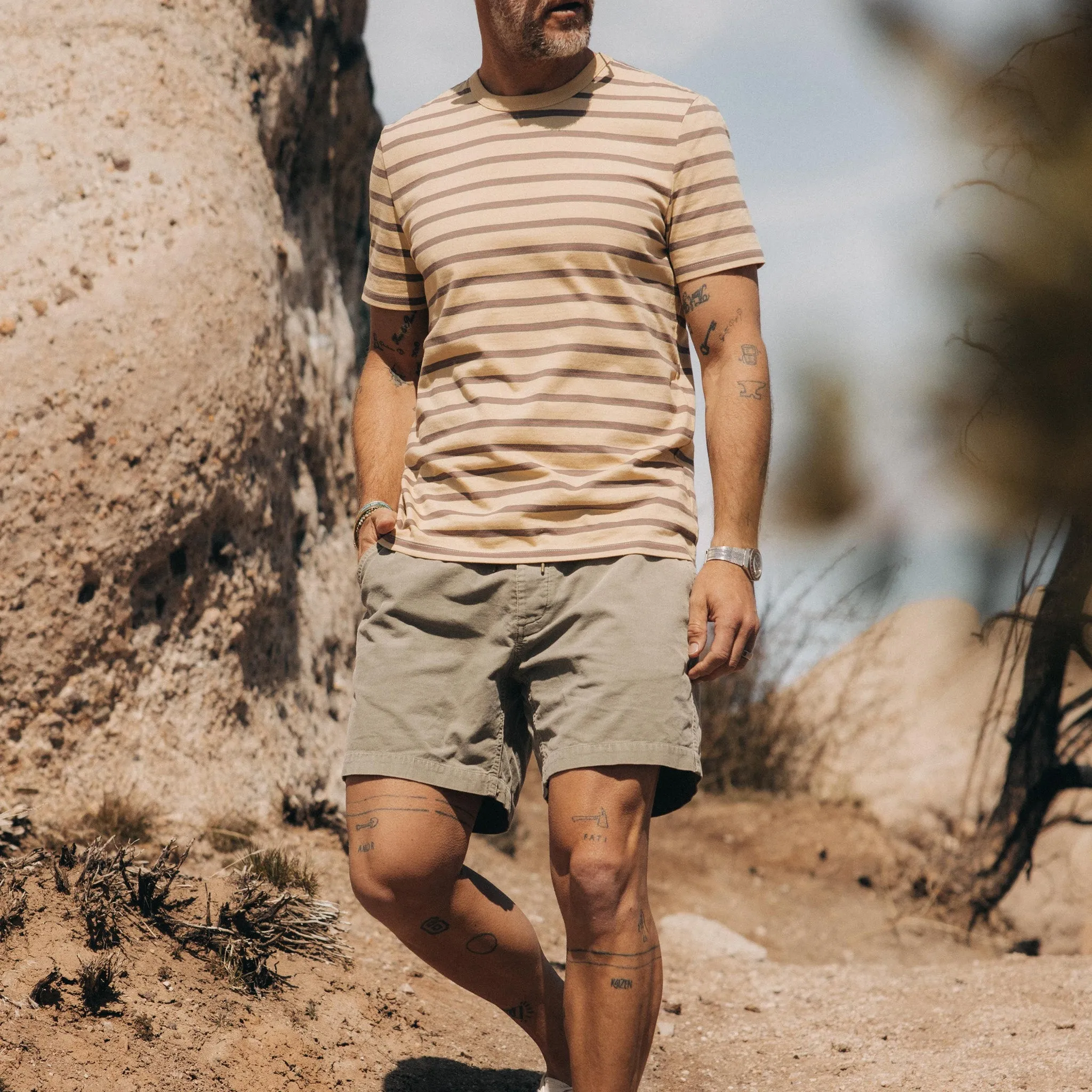 The Apres Short in Arid Eucalyptus Micro Cord sold by Taylor Stitch product image thumbnail 2