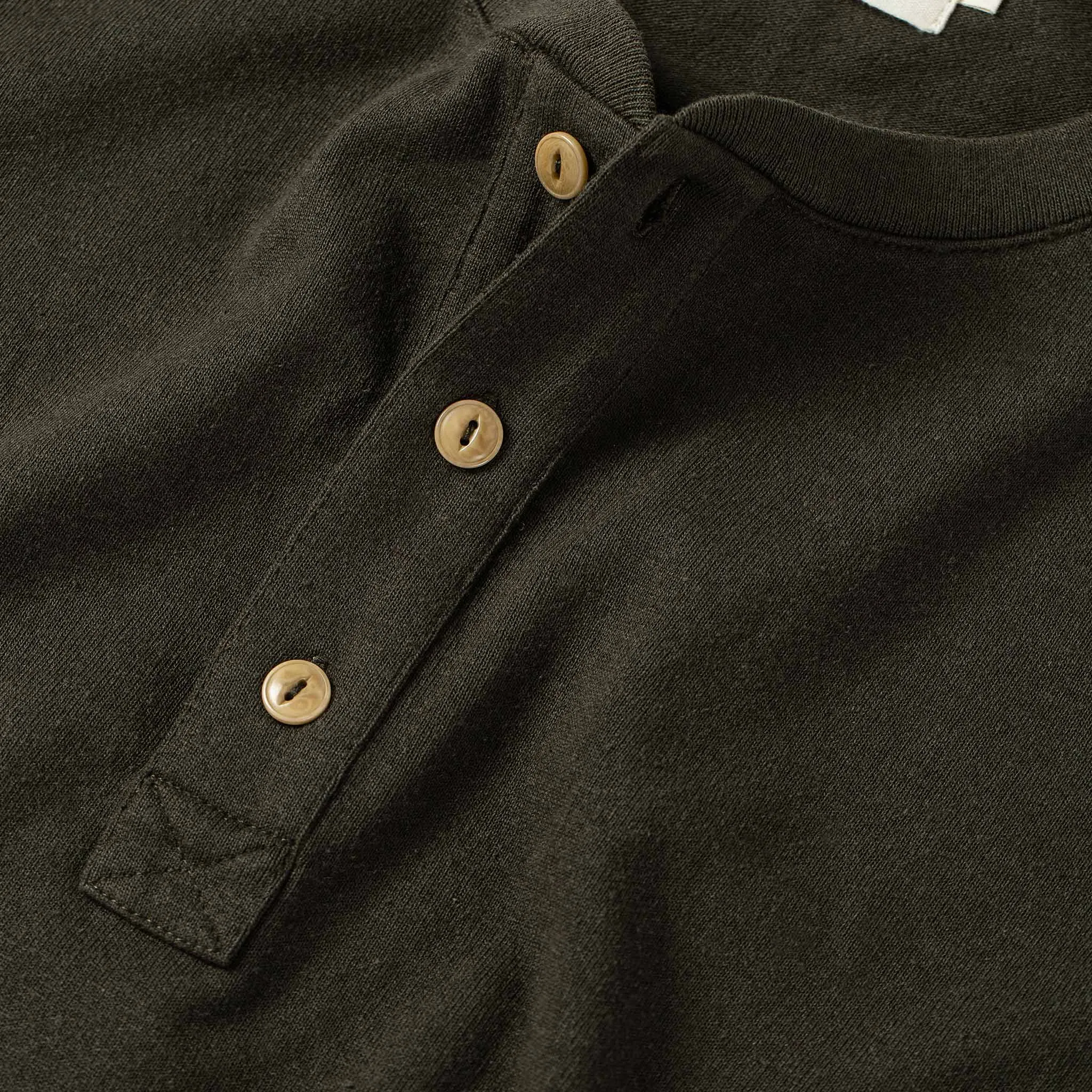 The Short Sleeve Heavy Bag Henley in Cypress sold by Taylor Stitch product image thumbnail 5