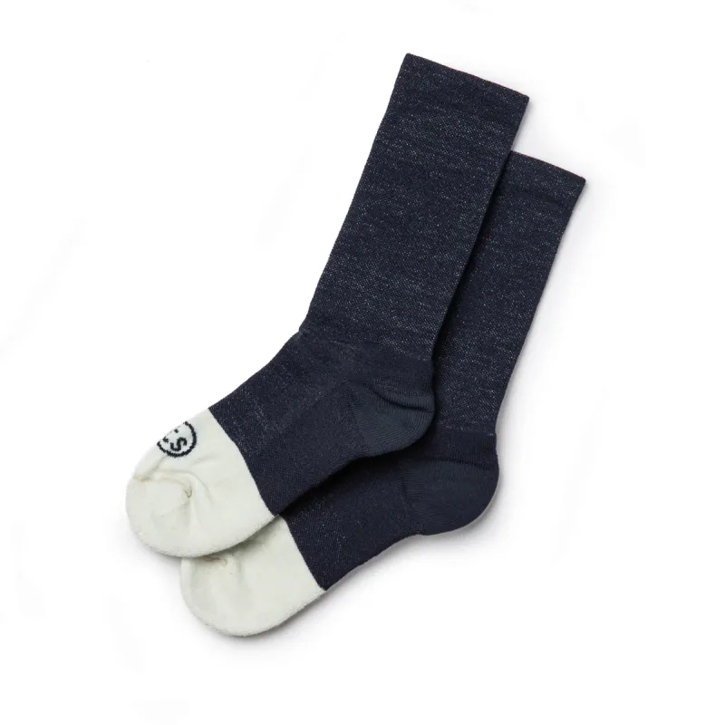 The Merino Sock in Navy sold by Taylor Stitch