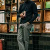 The Camp Pant in Navy Jaspe sold by Taylor Stitch