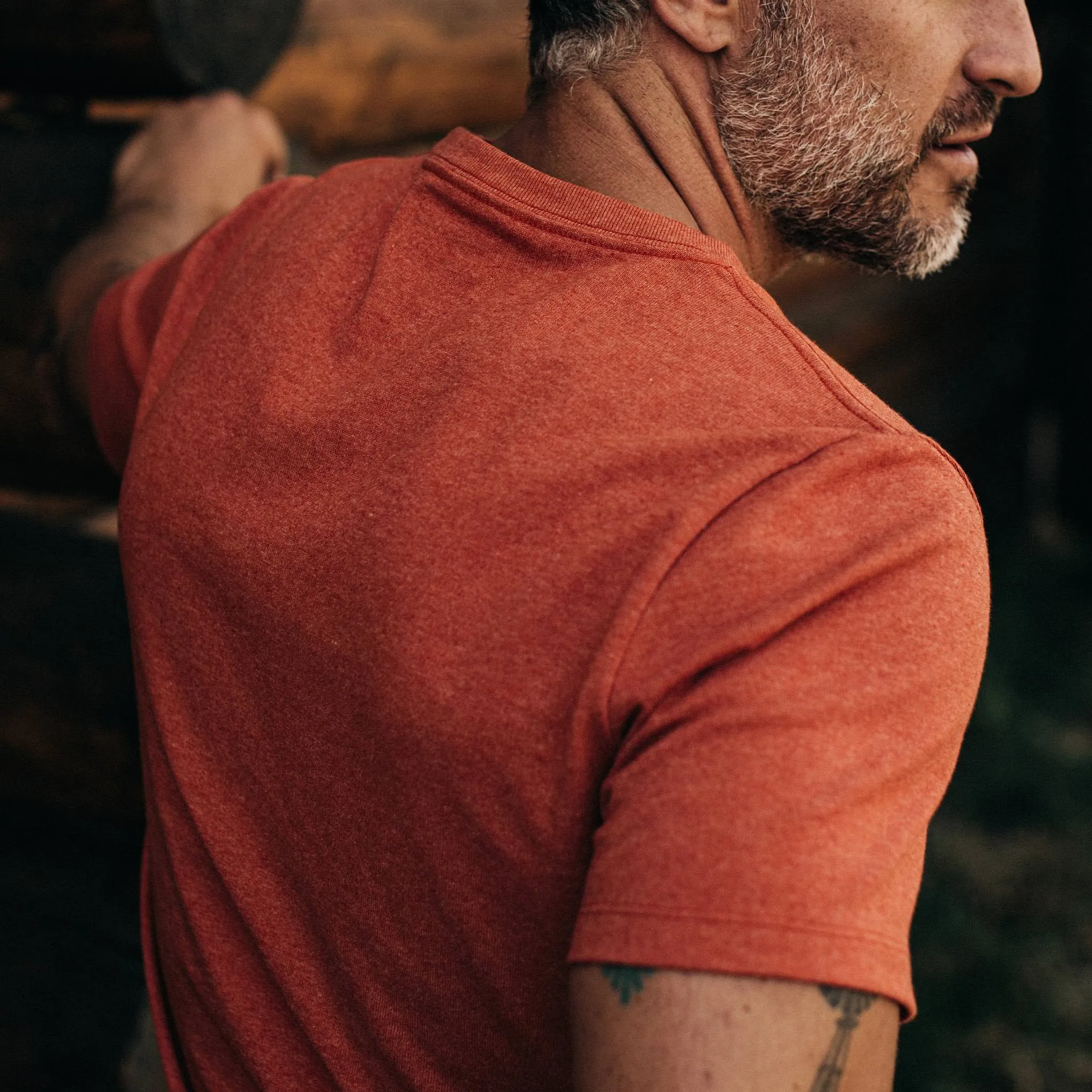 The Heavy Bag Tee in Rust sold by Taylor Stitch product image thumbnail 4