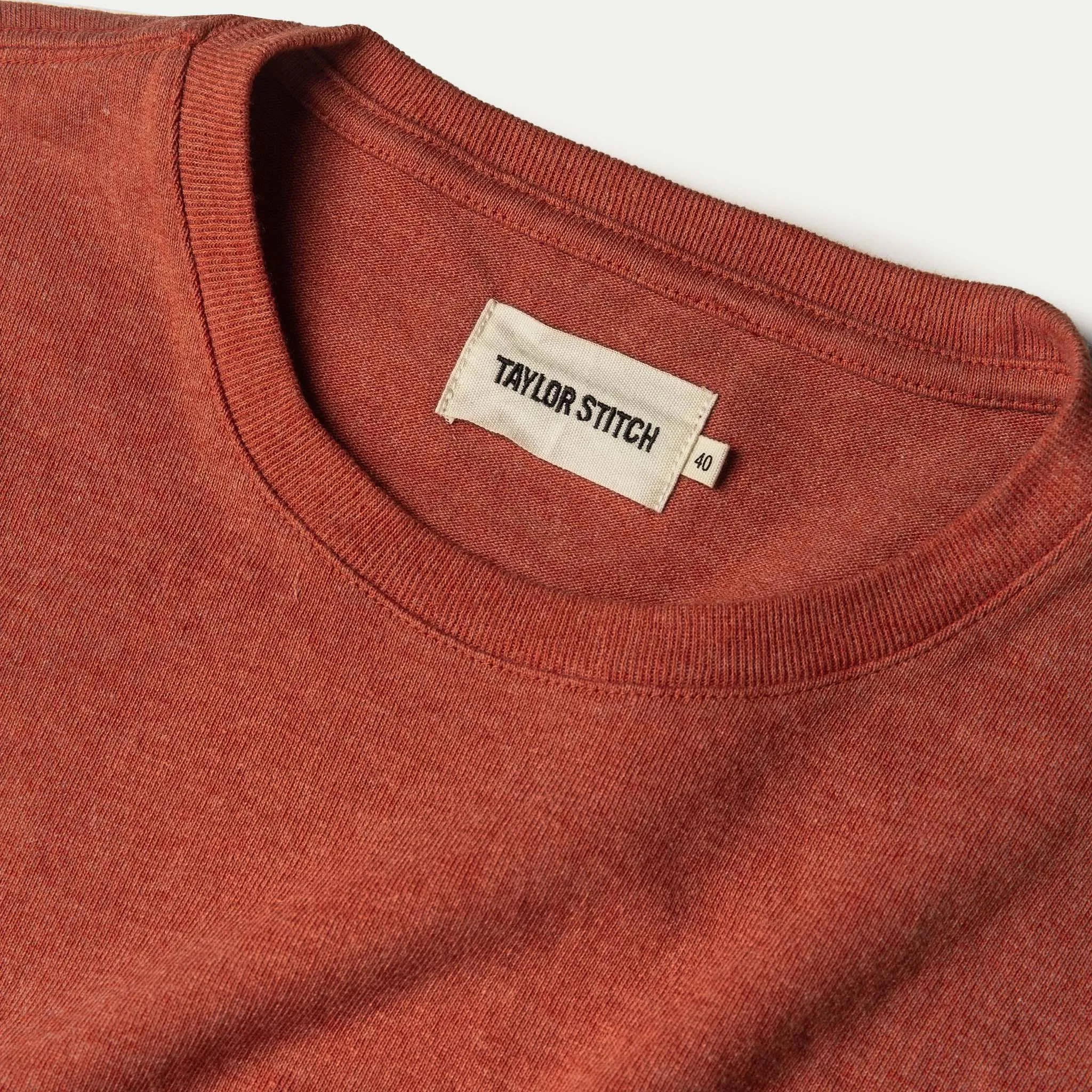 The Heavy Bag Tee in Rust sold by Taylor Stitch product image thumbnail 5