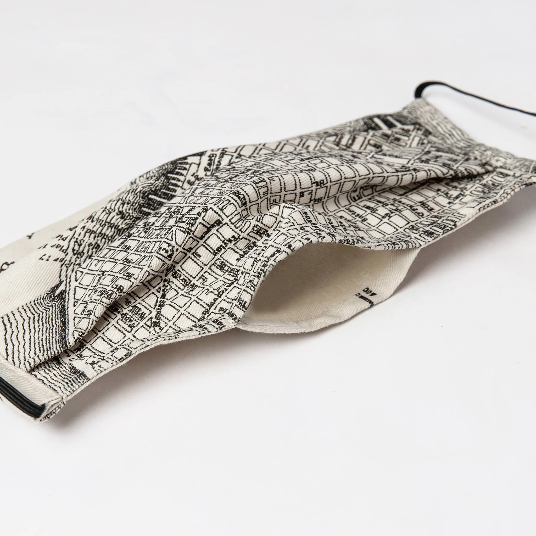 The Pleated Mask in SF Map Print sold by Taylor Stitch product image thumbnail 5