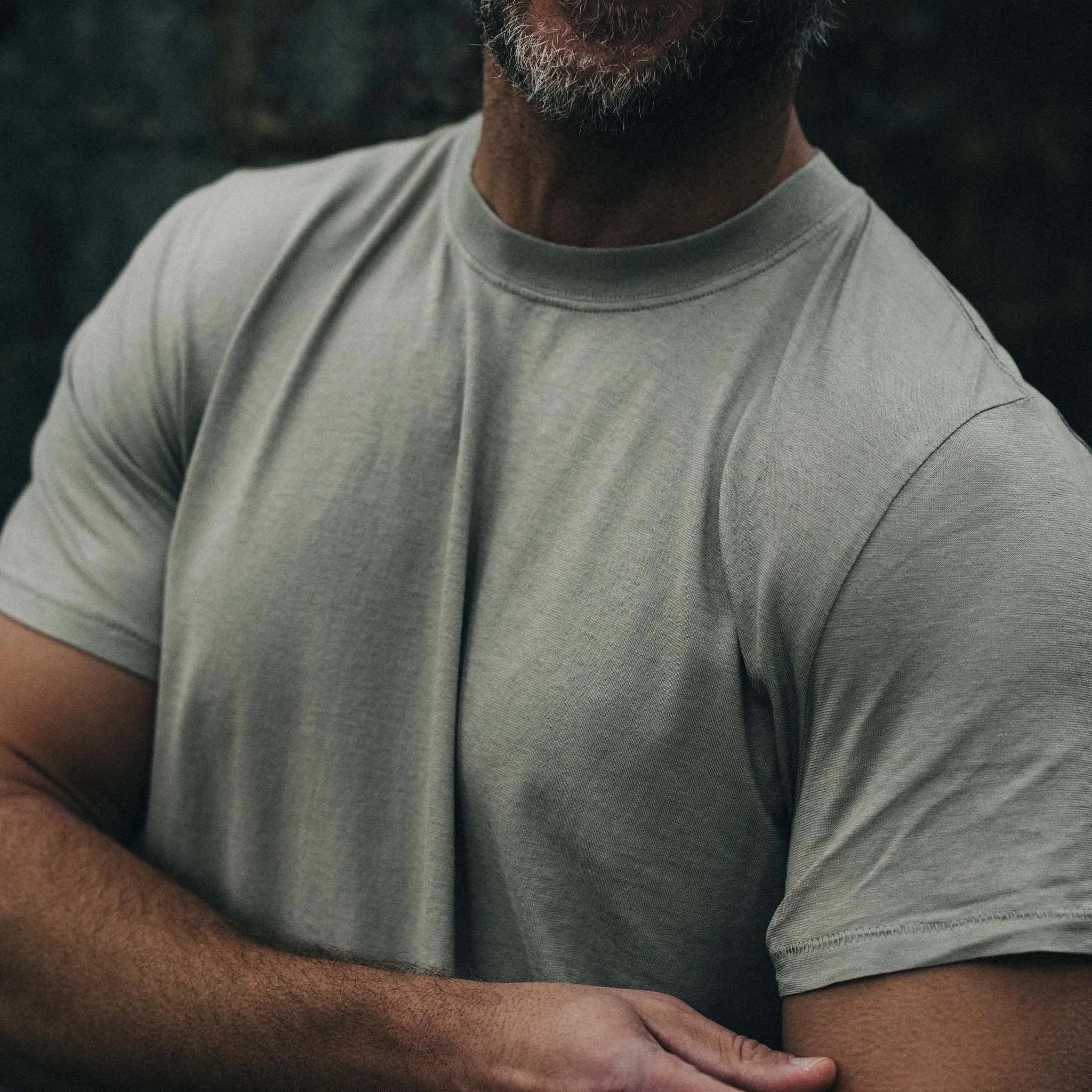 The Cotton Hemp Tee in Sagebrush sold by Taylor Stitch product image thumbnail 3