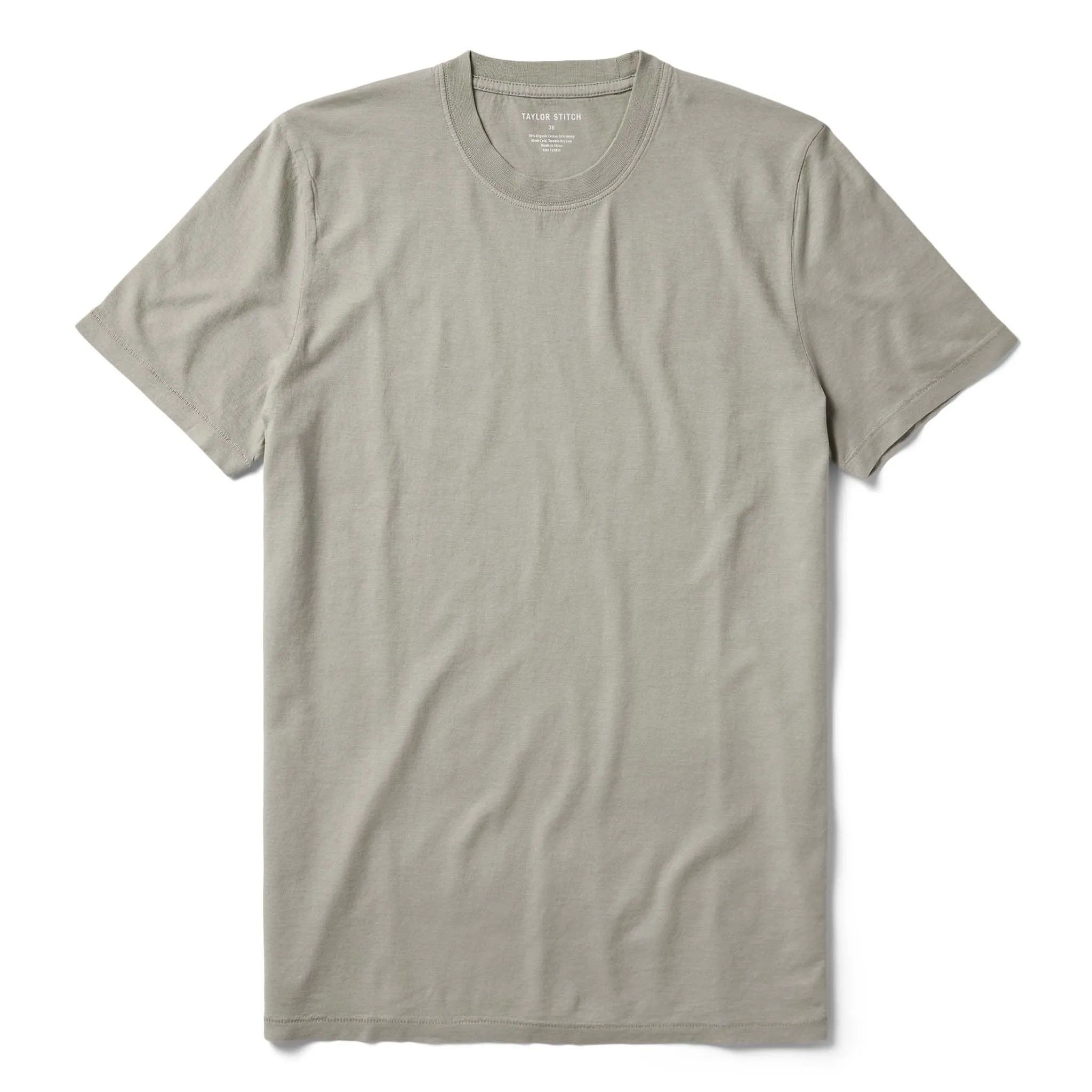The Cotton Hemp Tee in Sagebrush sold by Taylor Stitch