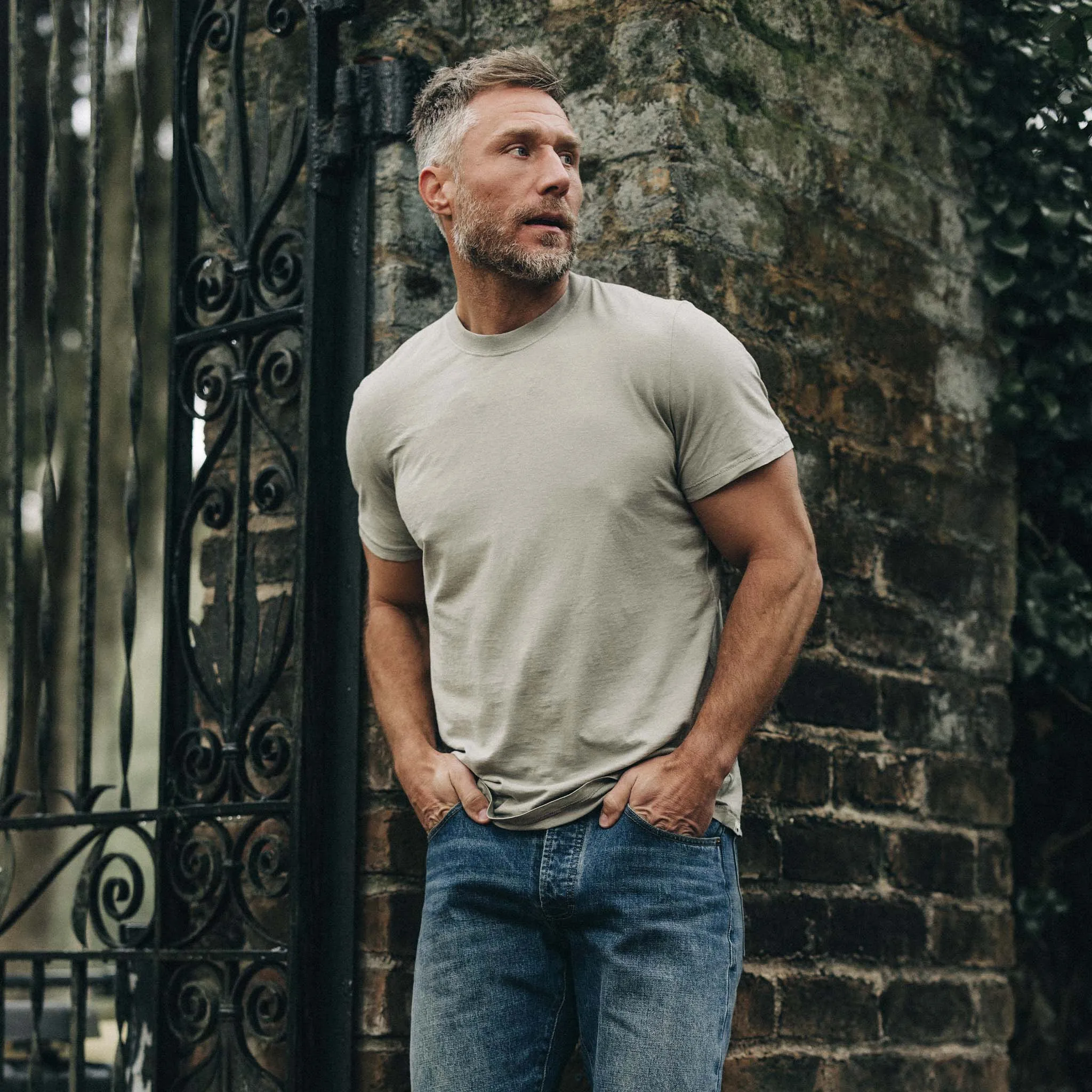 The Cotton Hemp Tee in Sagebrush sold by Taylor Stitch product image thumbnail 2