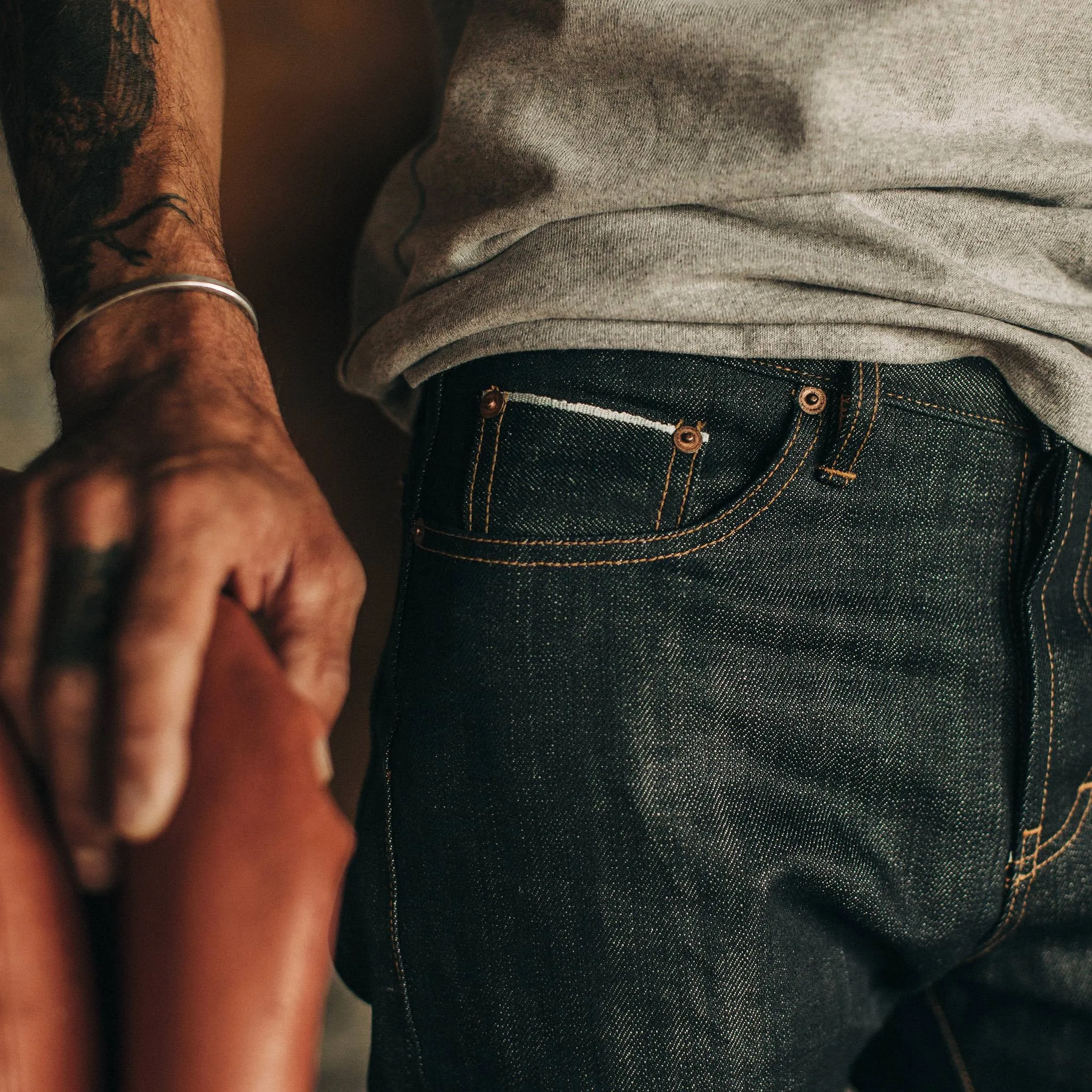 The Slim Jean in Nihon Menpu Selvage sold by Taylor Stitch product image thumbnail 3