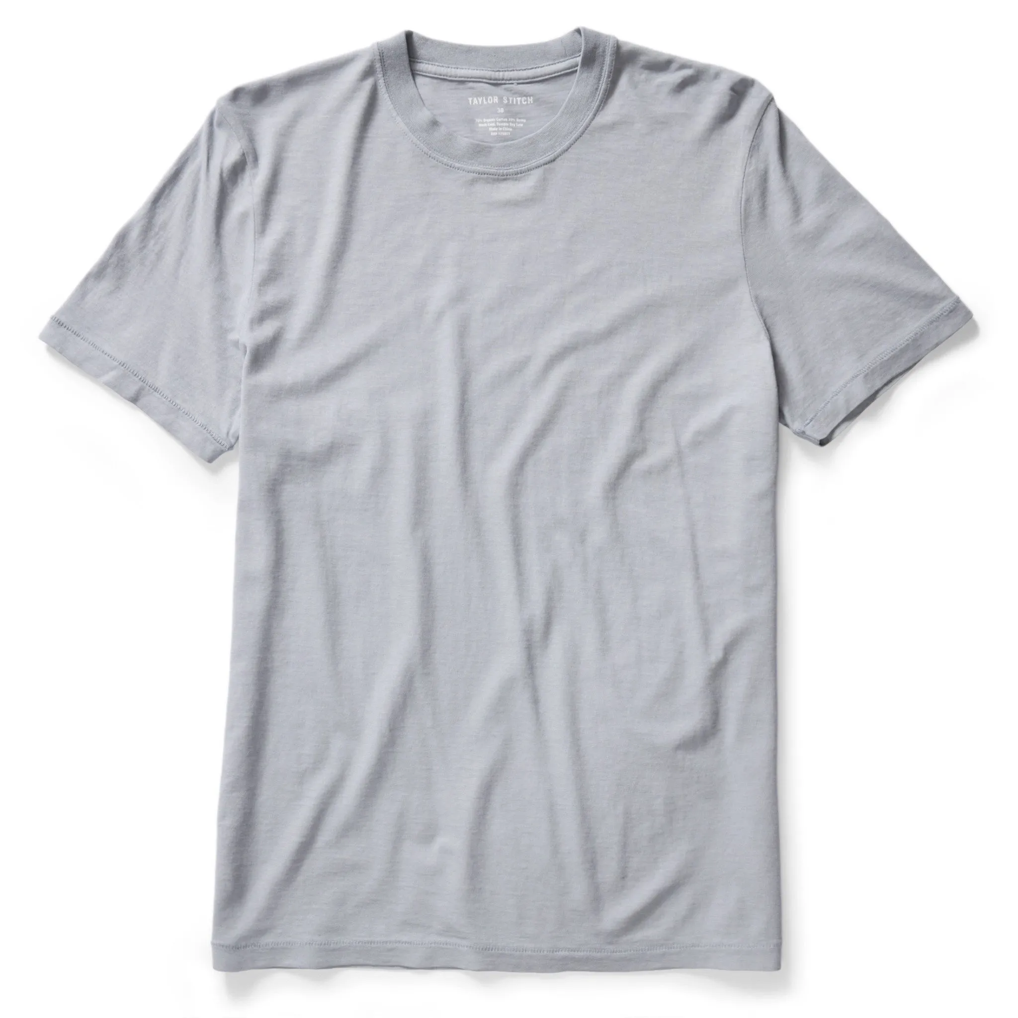 The Cotton Hemp Tee in Tradewinds sold by Taylor Stitch