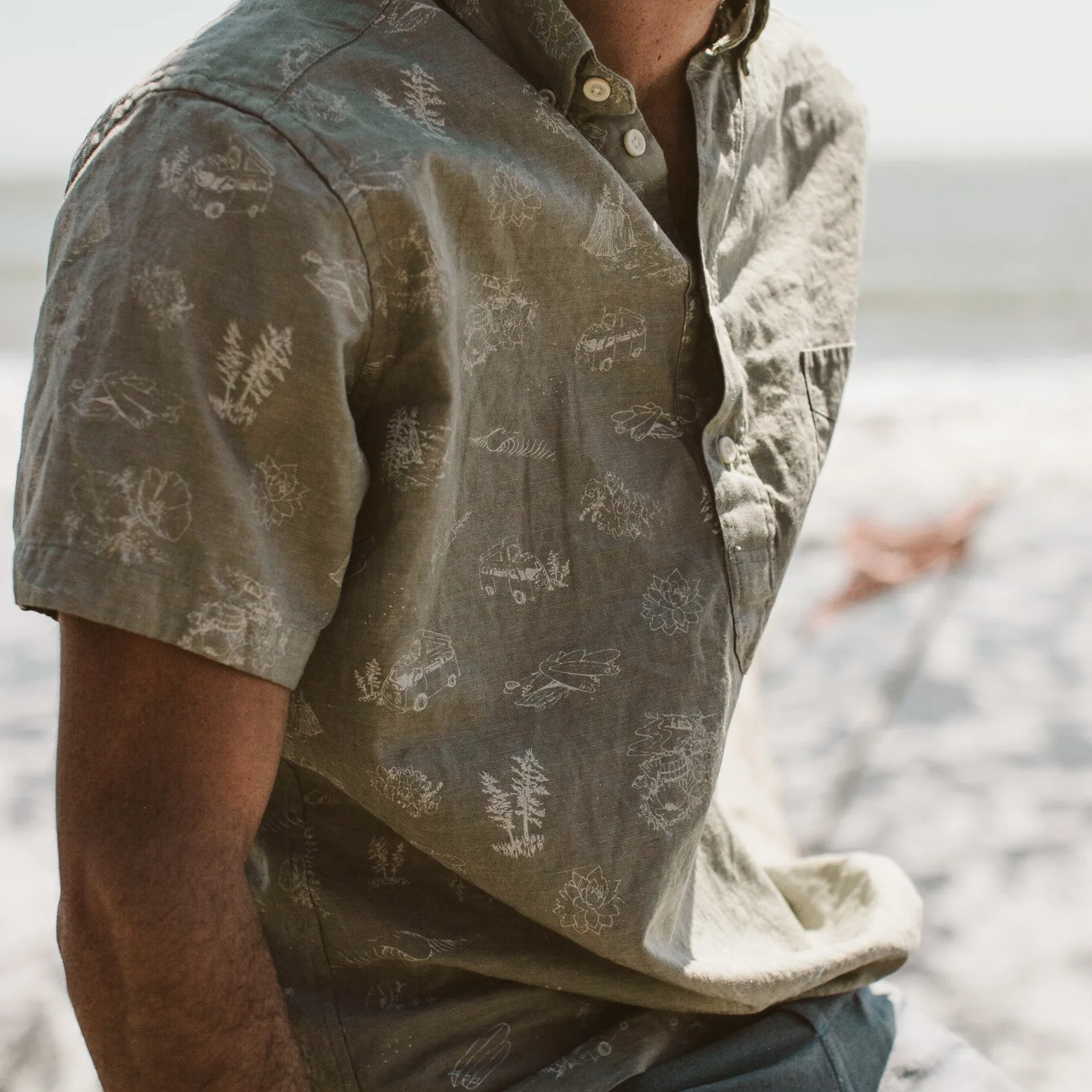 The Popover in Sage Aloha sold by Taylor Stitch product image thumbnail 3
