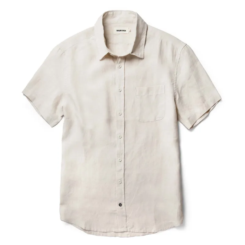 The Short Sleeve California in Natural Hemp sold by Taylor Stitch