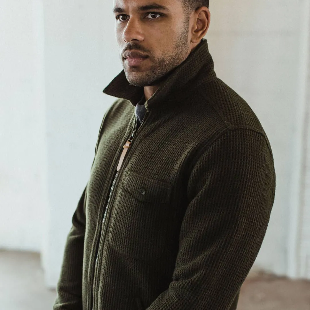 The Coit Jacket in Olive Waffle sold by Taylor Stitch product image thumbnail 3