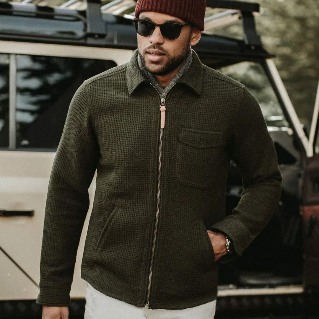 The Coit Jacket in Olive Waffle sold by Taylor Stitch product image thumbnail 5