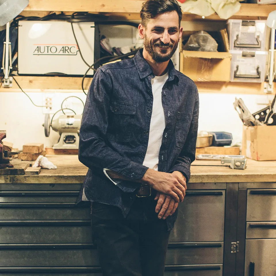 The Utility Shirt in Swift Mills Denim sold by Taylor Stitch product image thumbnail 4