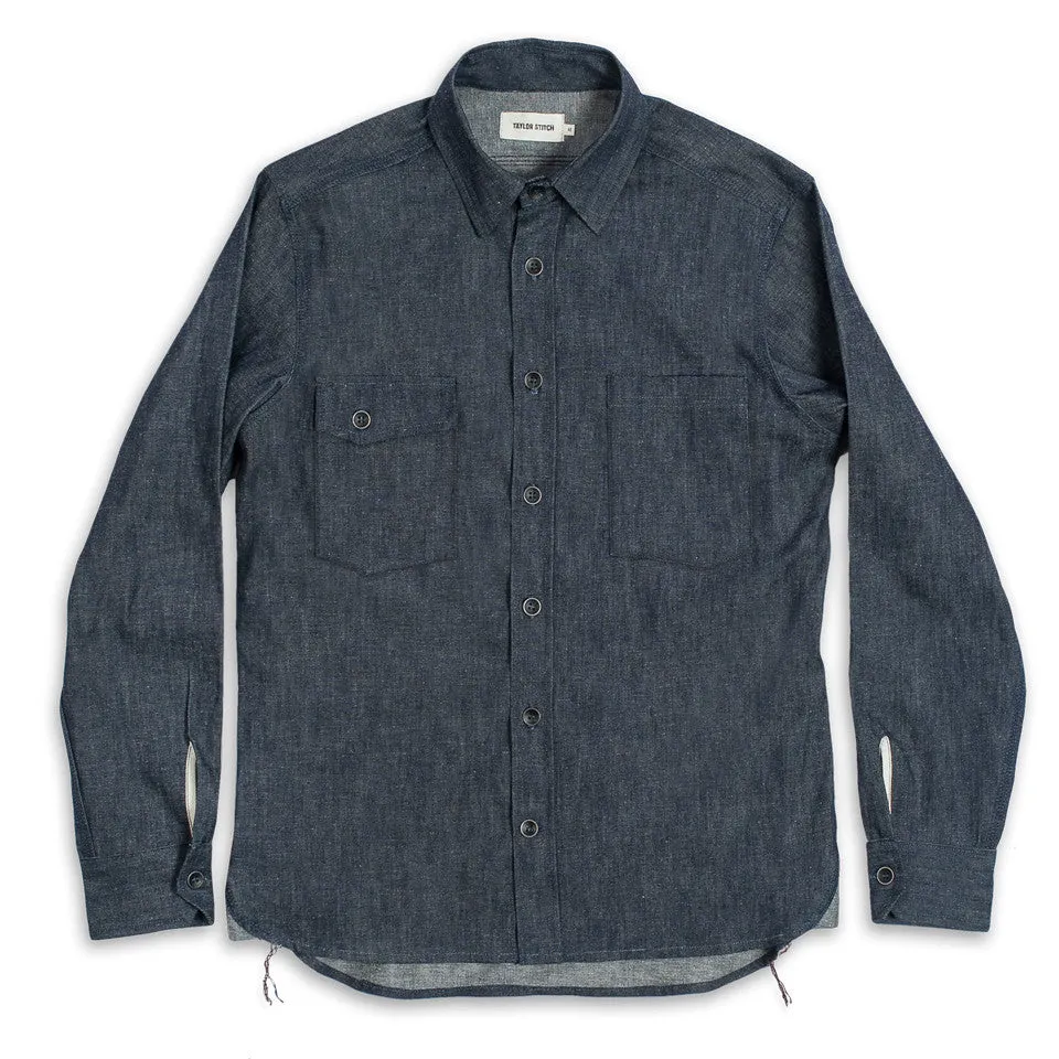 The Utility Shirt in Swift Mills Denim sold by Taylor Stitch product image thumbnail 3