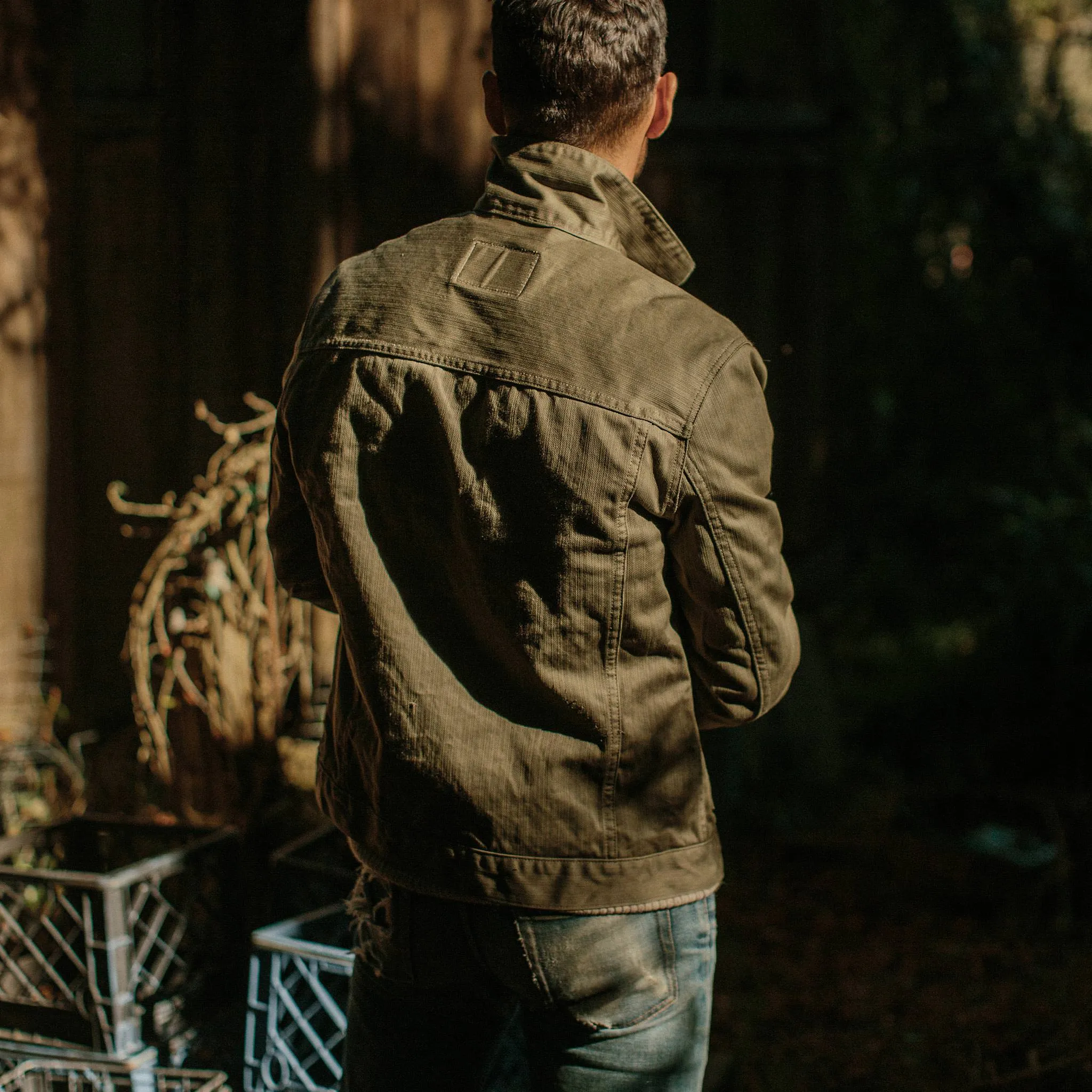 The Ryder Jacket in Yoshiwa Mills Olive sold by Taylor Stitch product image thumbnail 5