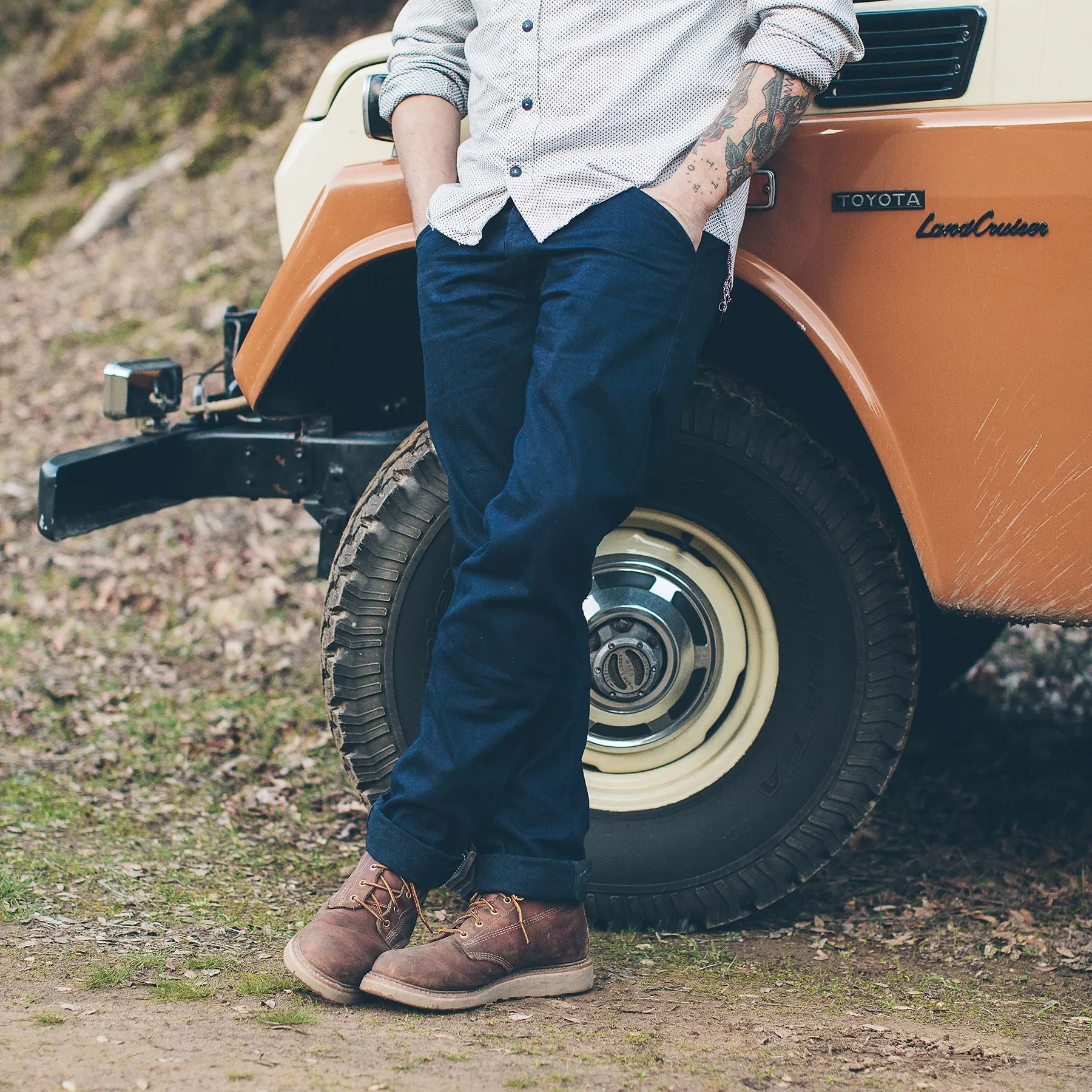 The Camp Pant in Indigo Selvage Twill sold by Taylor Stitch product image thumbnail 2