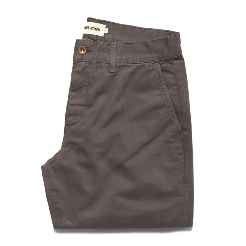 The Slim Chino in Organic Ash sold by Taylor Stitch