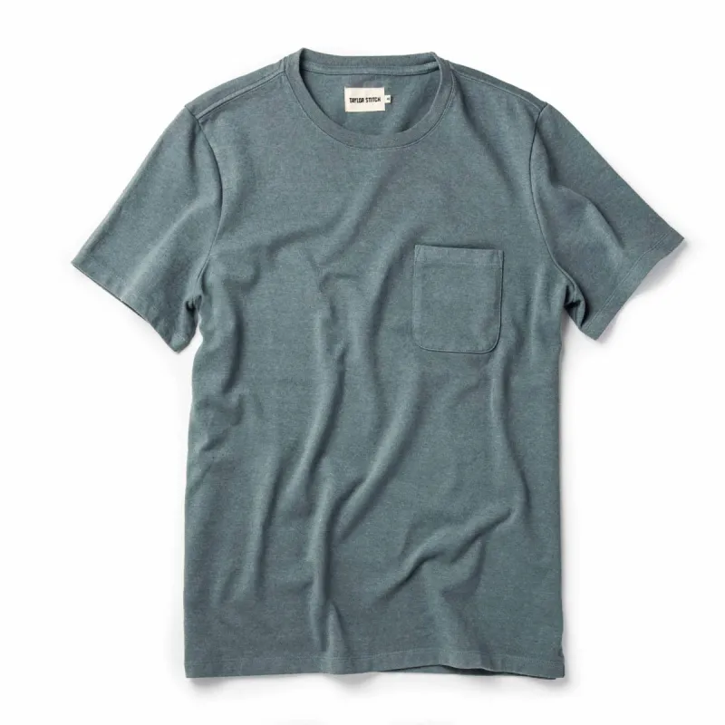 The Heavy Bag Tee in Slate ('20) sold by Taylor Stitch