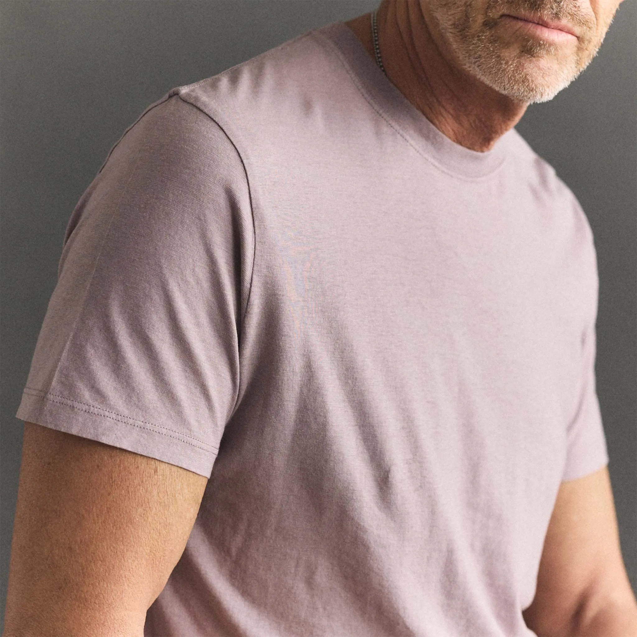 The Cotton Hemp Tee in Poppy Seed sold by Taylor Stitch product image thumbnail 4