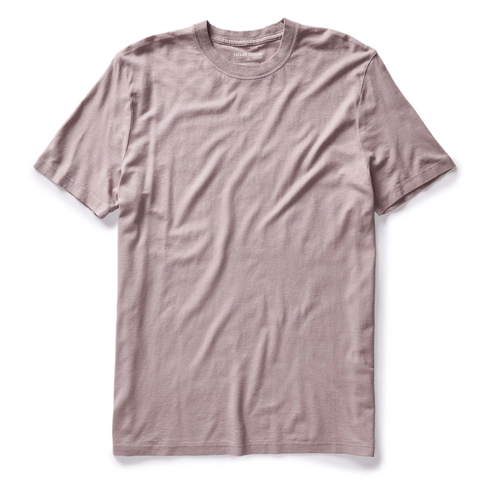 The Cotton Hemp Tee in Poppy Seed sold by Taylor Stitch