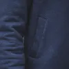 The Bomber in Indigo Fleece sold by Taylor Stitch