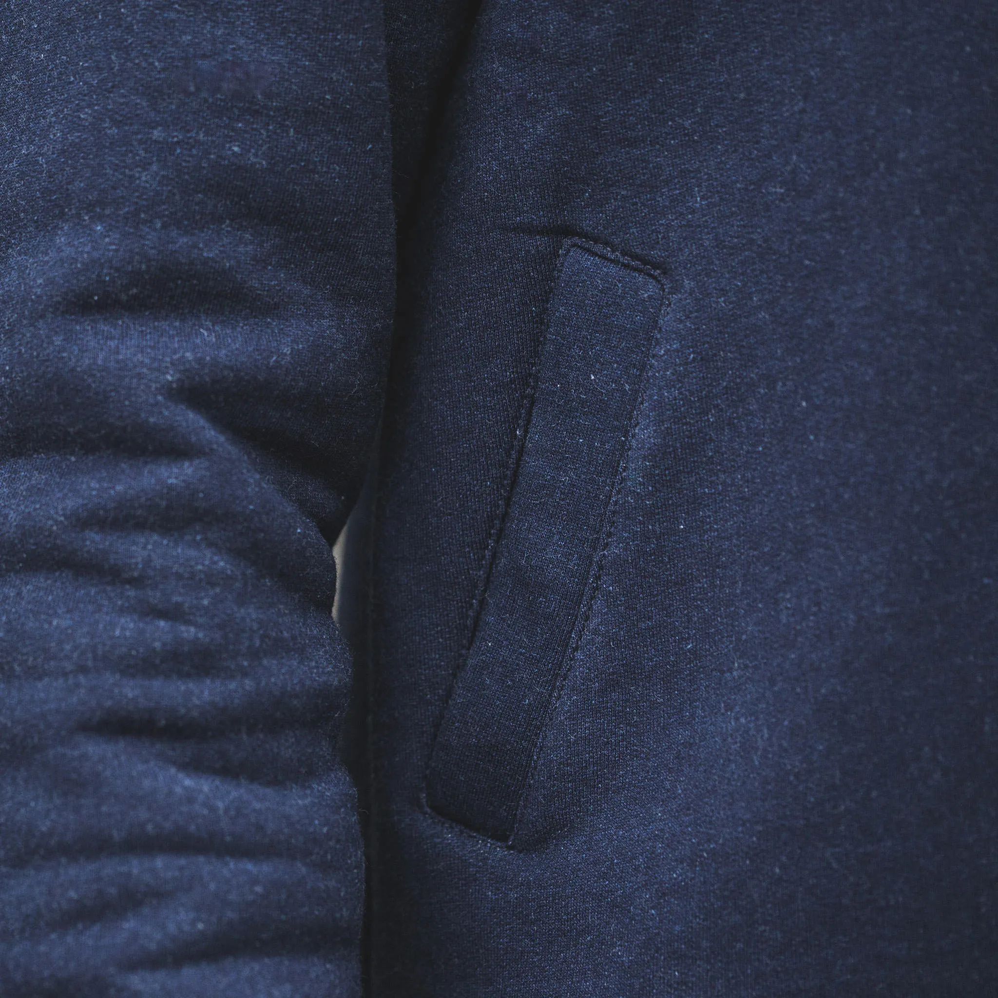 The Bomber in Indigo Fleece sold by Taylor Stitch product image thumbnail 3