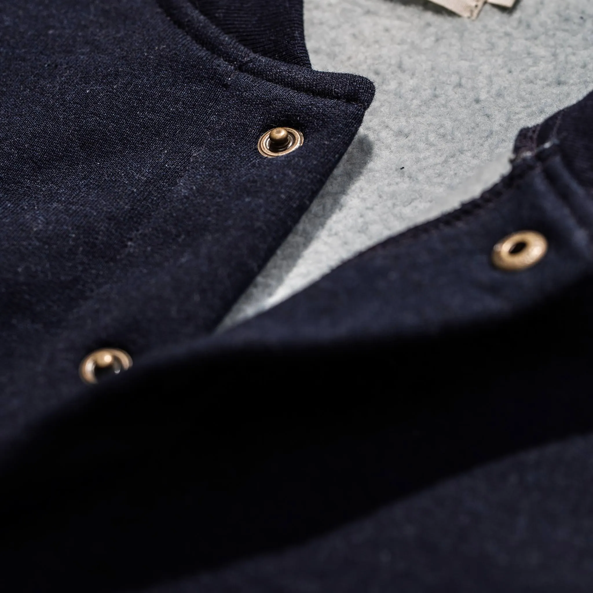 The Bomber in Indigo Fleece sold by Taylor Stitch product image thumbnail 5